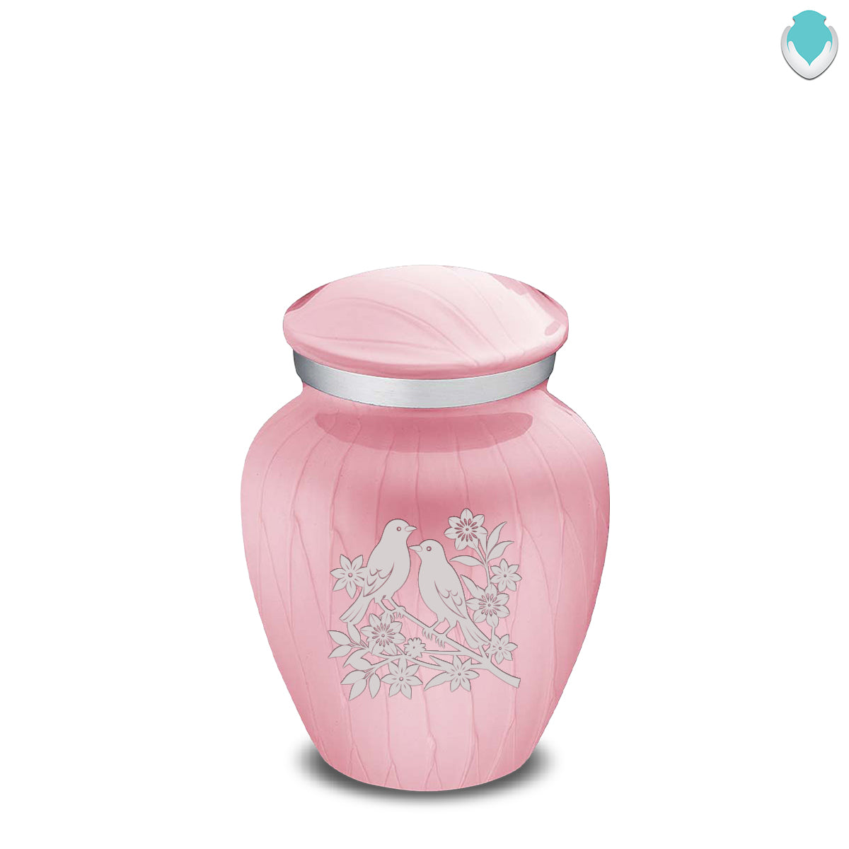 Keepsake Embrace Pearl Pink Songbirds Cremation Urn