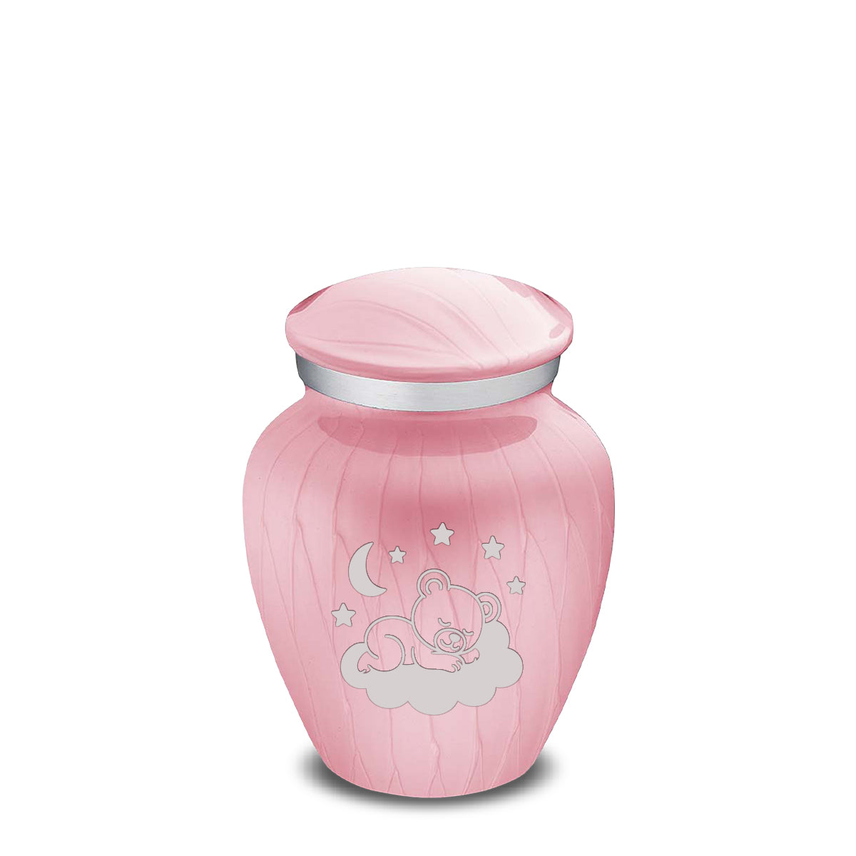 Keepsake Embrace Pearl Pink Sleeping Teddy Cremation Urn
