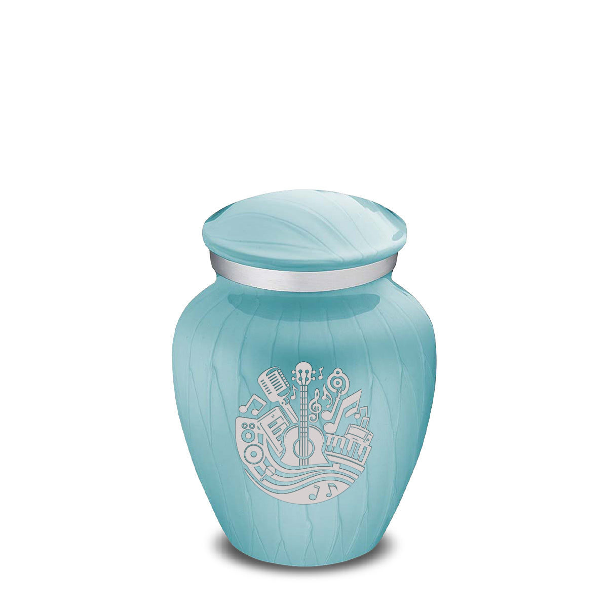 Keepsake Embrace Pearl Light Blue Music Cremation Urn