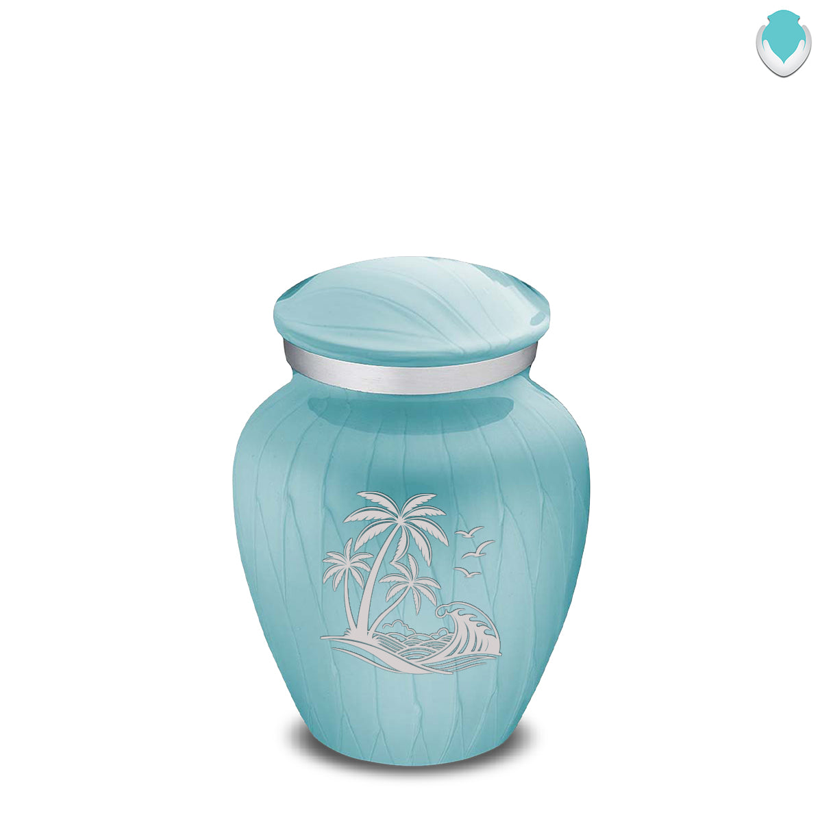 Keepsake Embrace Pearl Light Blue Palm Beach Cremation Urn