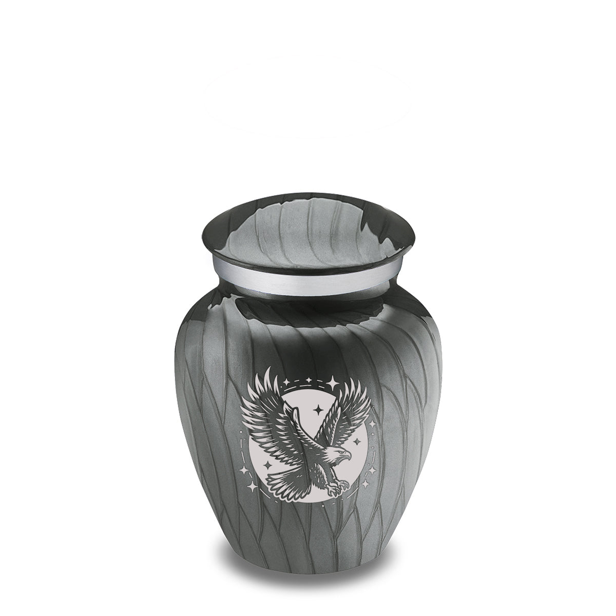 Keepsake Embrace Pearl Silver Flying Eagle Cremation Urn