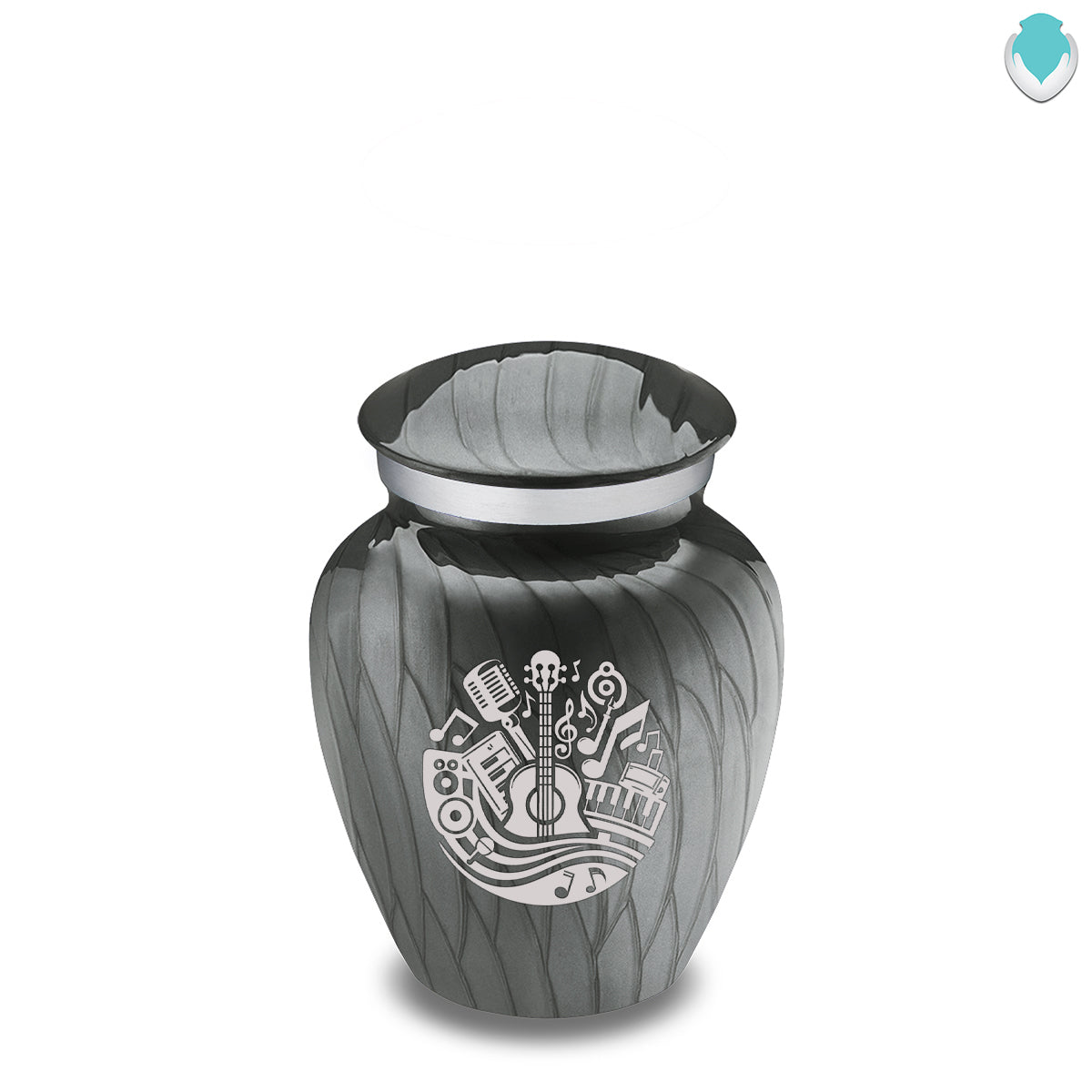 Keepsake Embrace Pearl Silver Music Cremation Urn