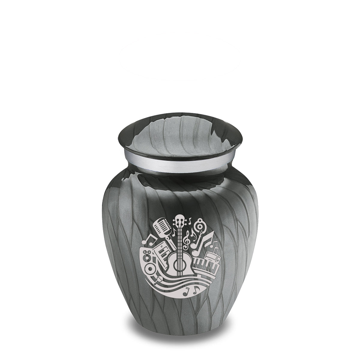 Keepsake Embrace Pearl Silver Music Cremation Urn