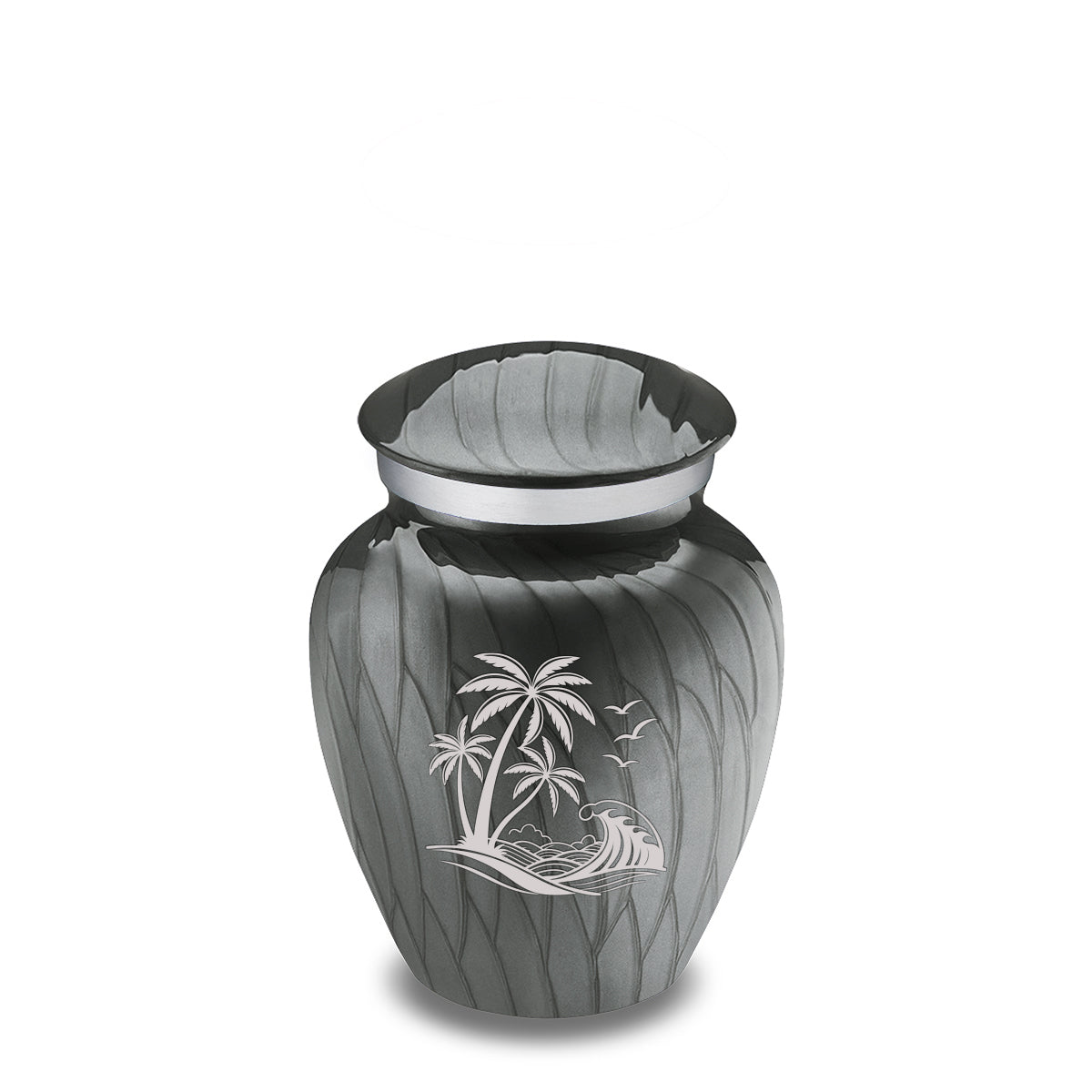 Keepsake Embrace Pearl Silver Palm Beach Cremation Urn
