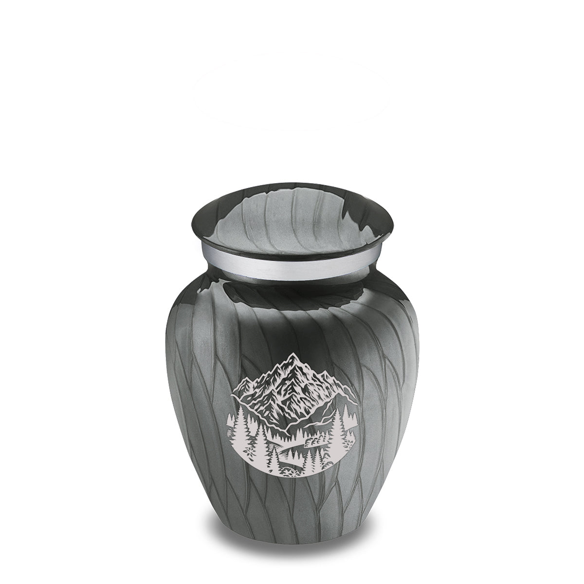 Keepsake Embrace Pearl Silver Rocky Mountains Cremation Urn