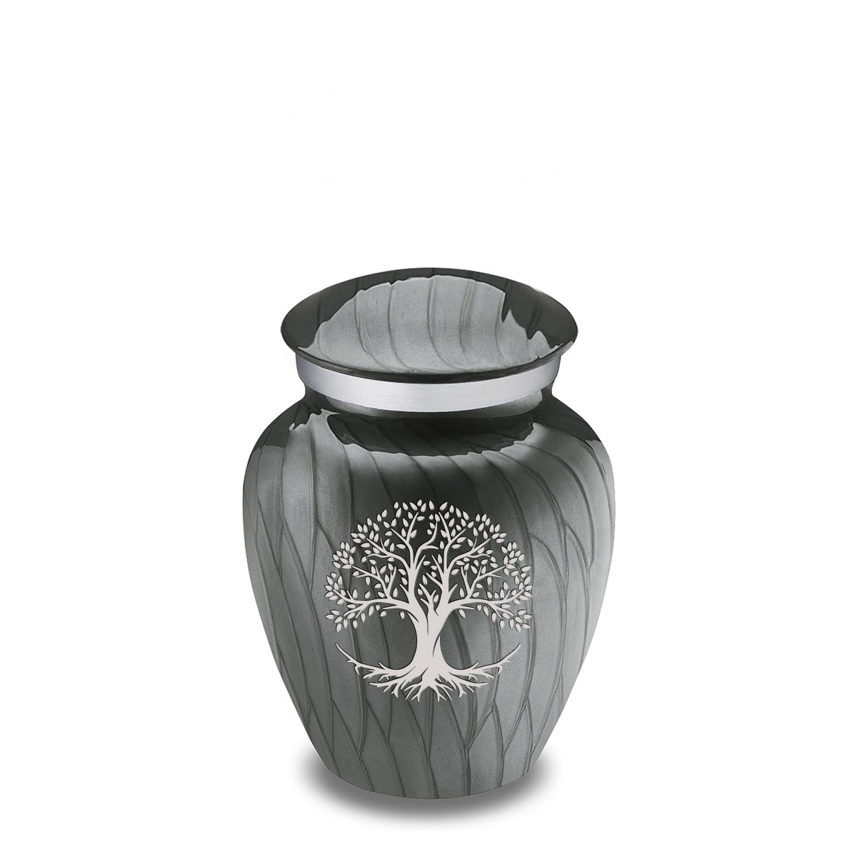 Keepsake Embrace Pearl Silver Tree of Life Cremation Urn