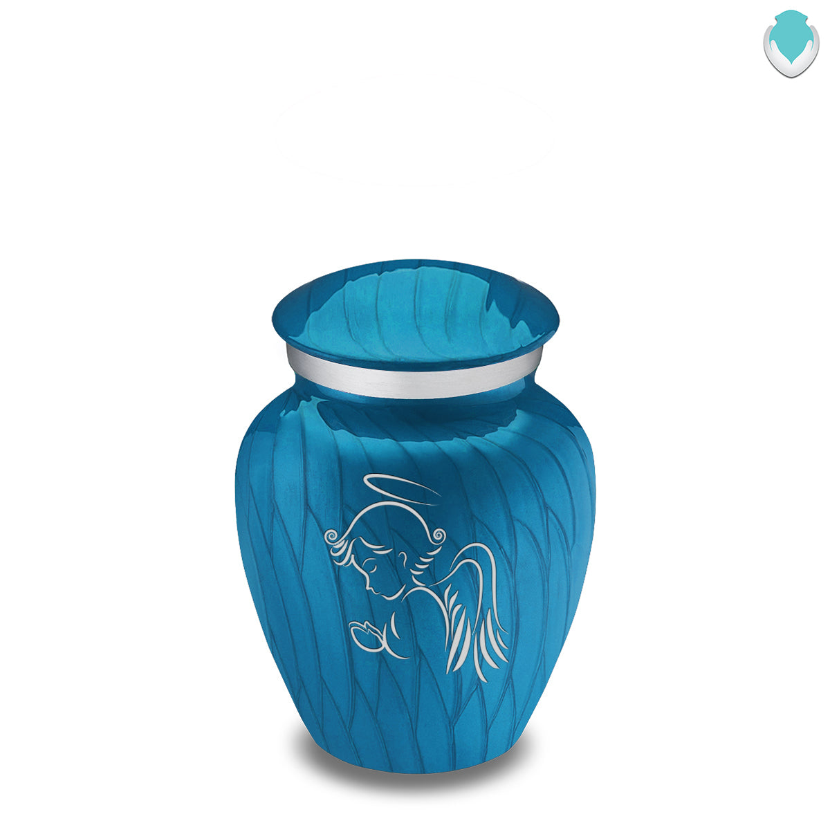 Keepsake Embrace Pearl Racing Blue Angel Cremation Urn