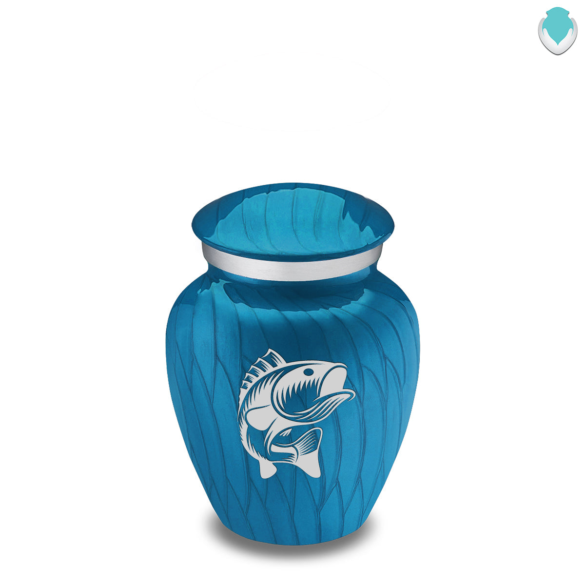 Keepsake Embrace Pearl Racing Blue Fishing Cremation Urn