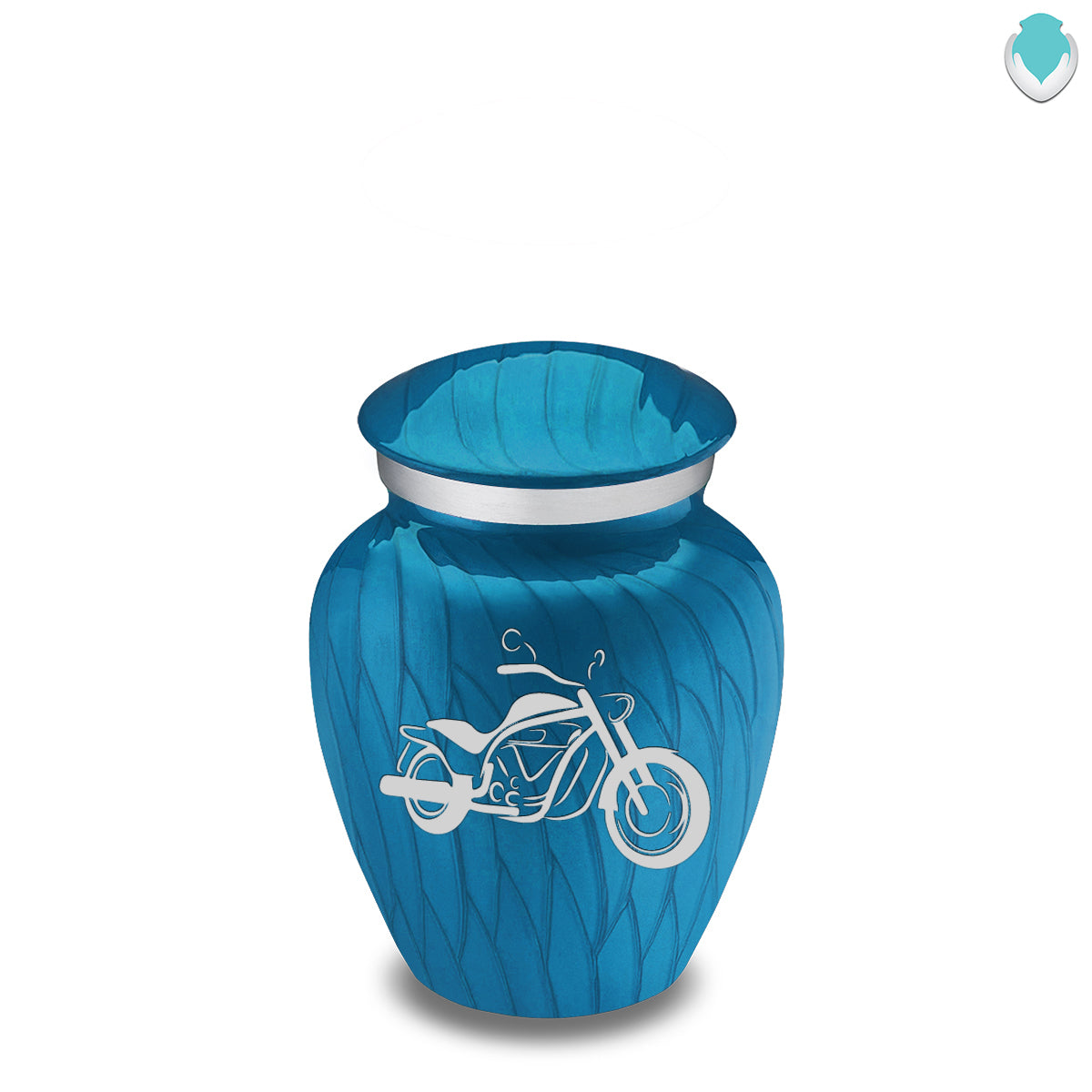 Keepsake Embrace Pearl Racing Blue Motorcycle Cremation Urn