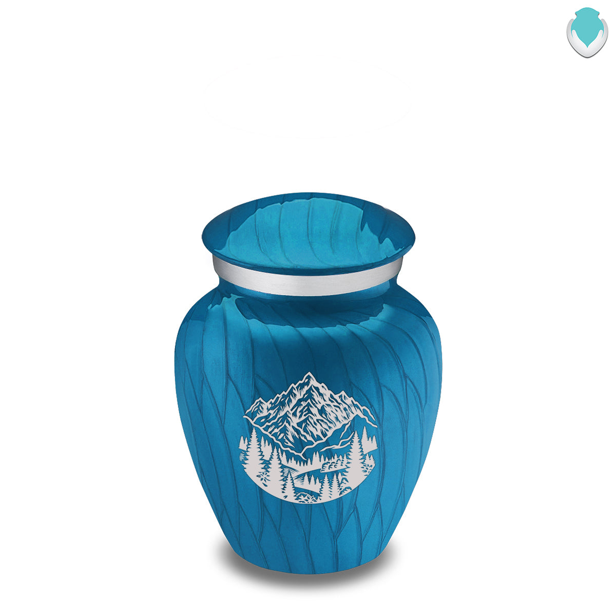Keepsake Embrace Pearl Racing Blue Rocky Mountains Cremation Urn