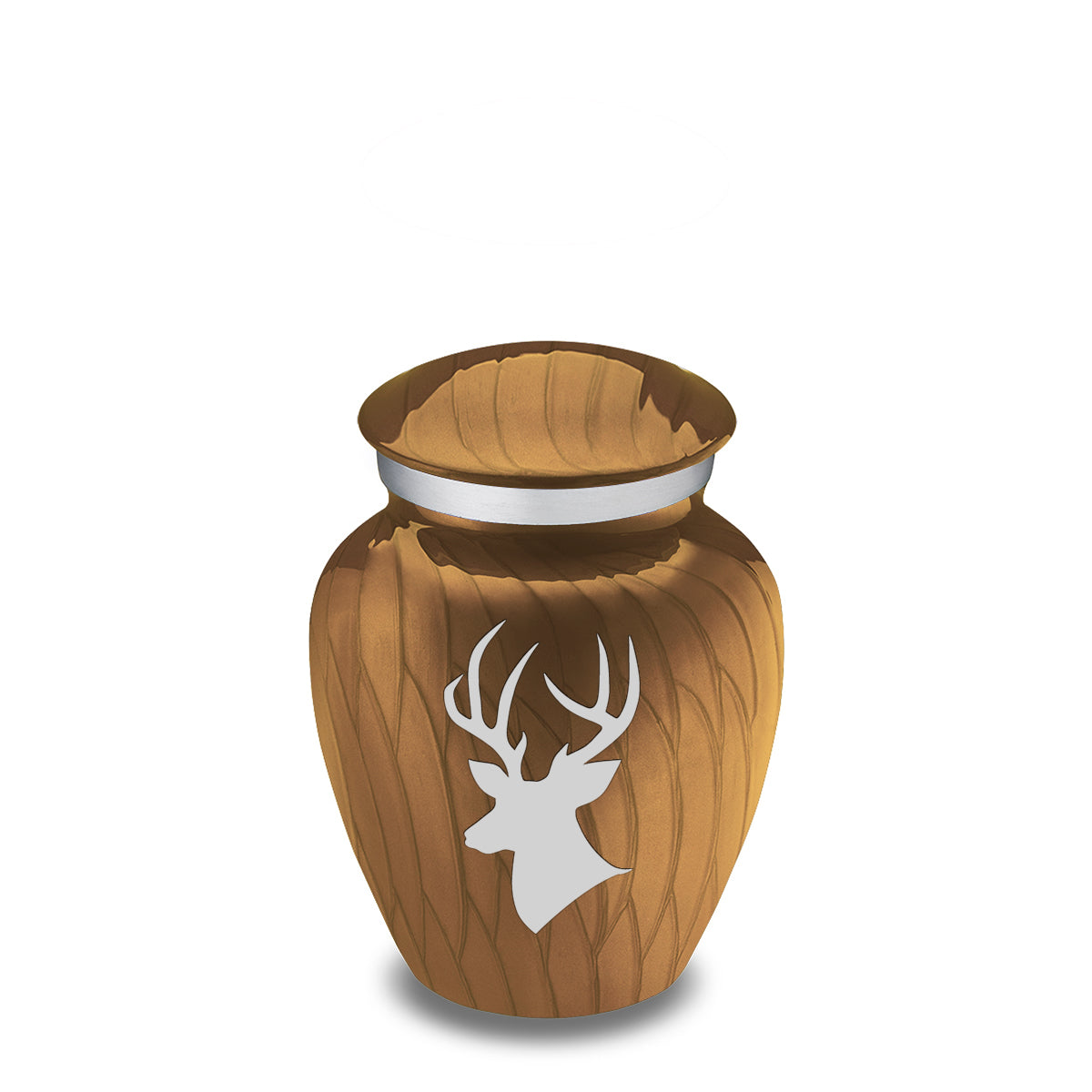 Keepsake Embrace Pearl Gold Deer Cremation Urn