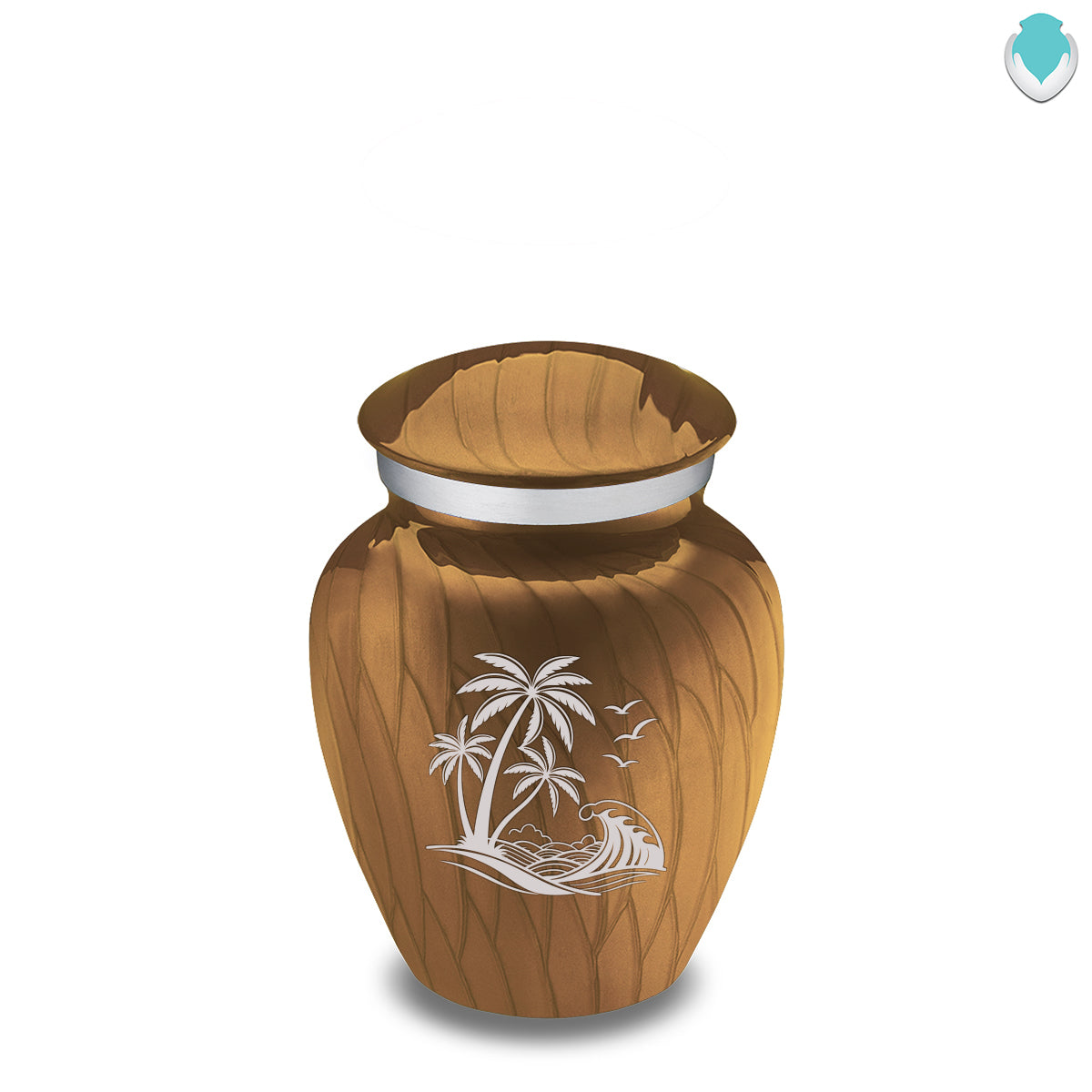 Keepsake Embrace Pearl Gold Palm Beach Cremation Urn