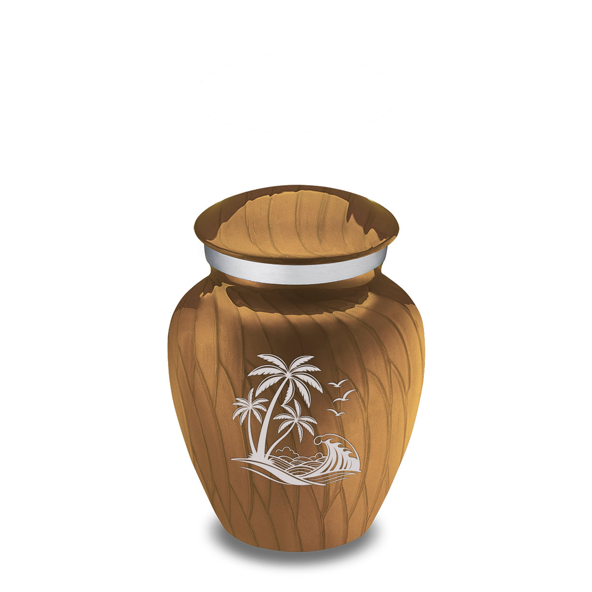 Keepsake Embrace Pearl Gold Palm Beach Cremation Urn