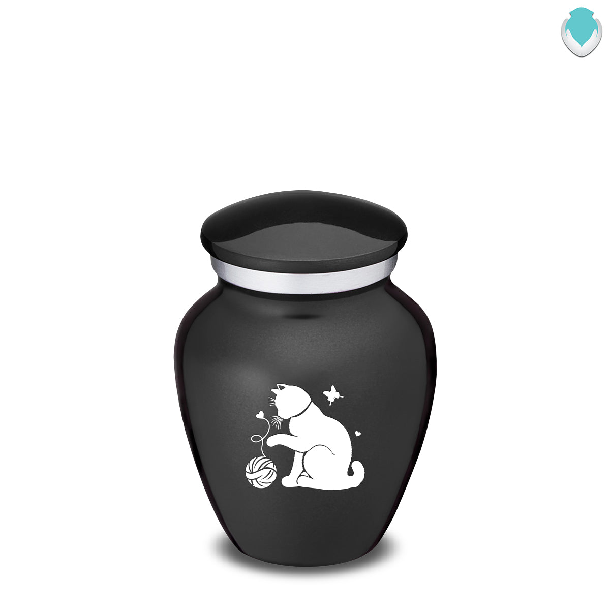 Keepsake Embrace Charcoal Black Pet Fun Cat Cremation Urn