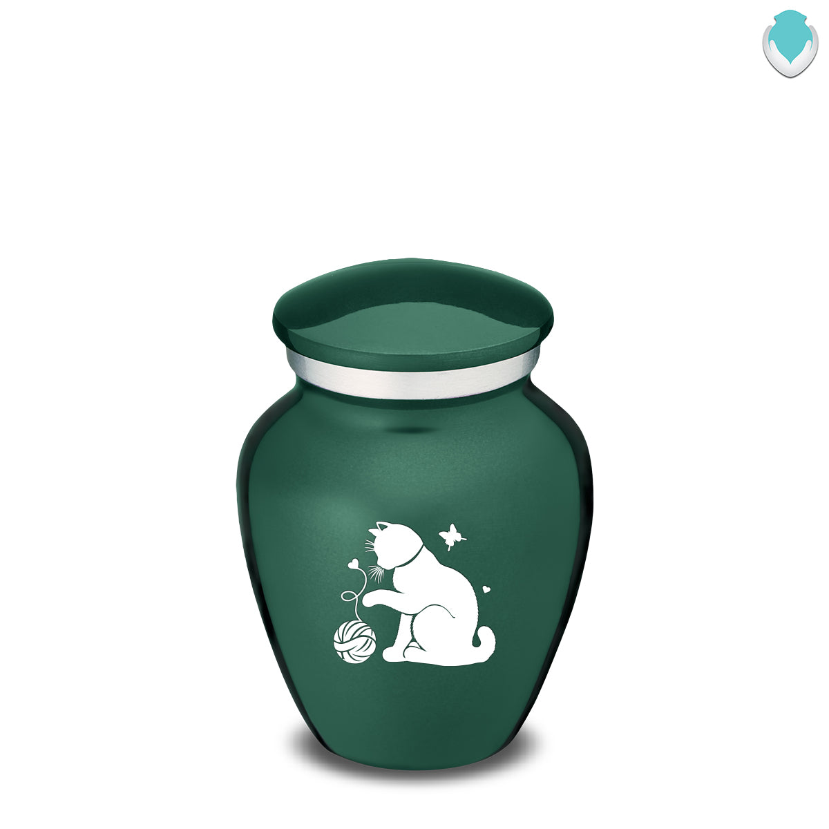 Keepsake Embrace Green Pet Fun Cat Cremation Urn