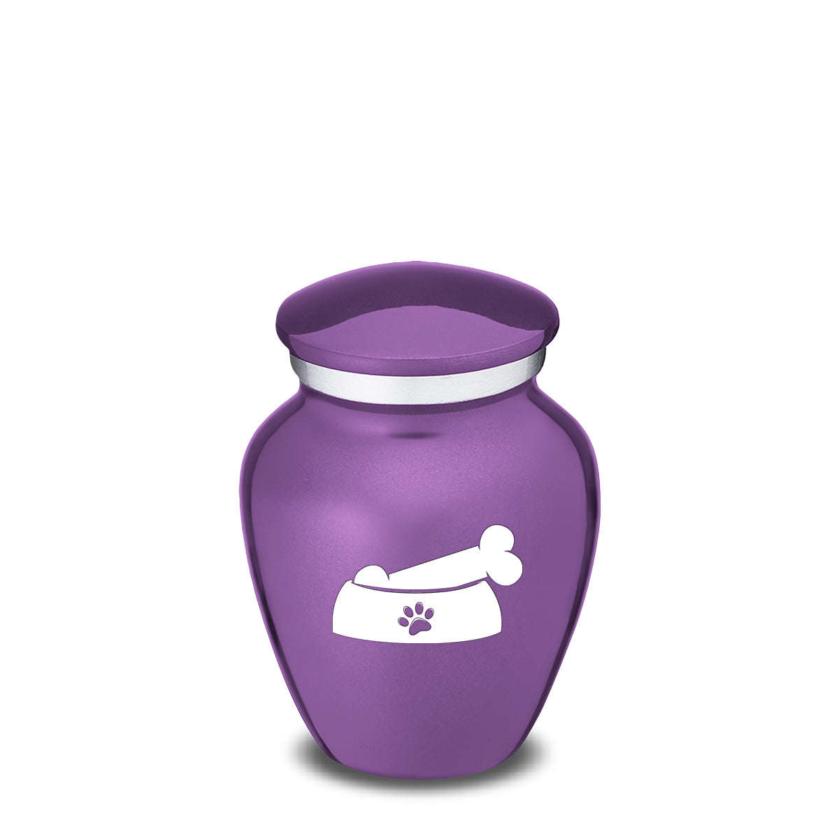 Keepsake  Embrace Purple Pet Dog Bone Cremation Urn