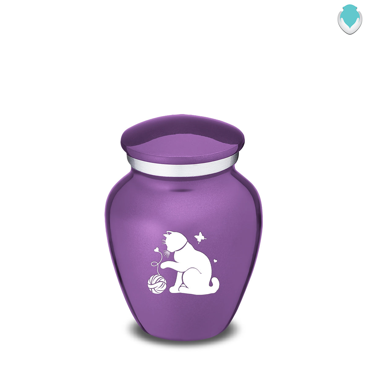 Keepsake Embrace Purple Pet Fun Cat Cremation Urn