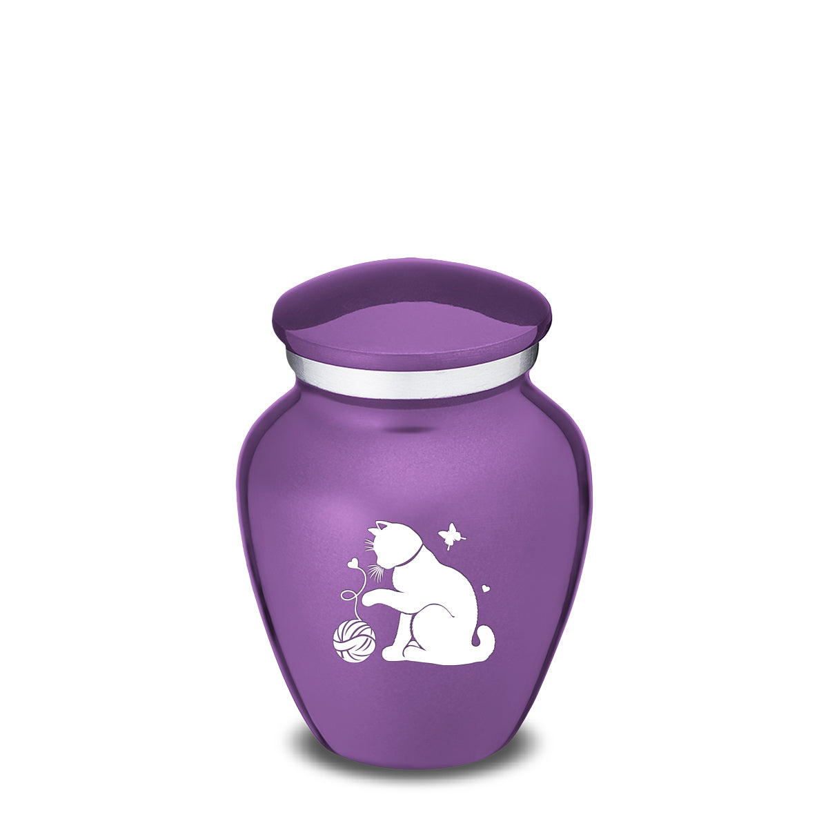 Keepsake Embrace Purple Pet Fun Cat Cremation Urn