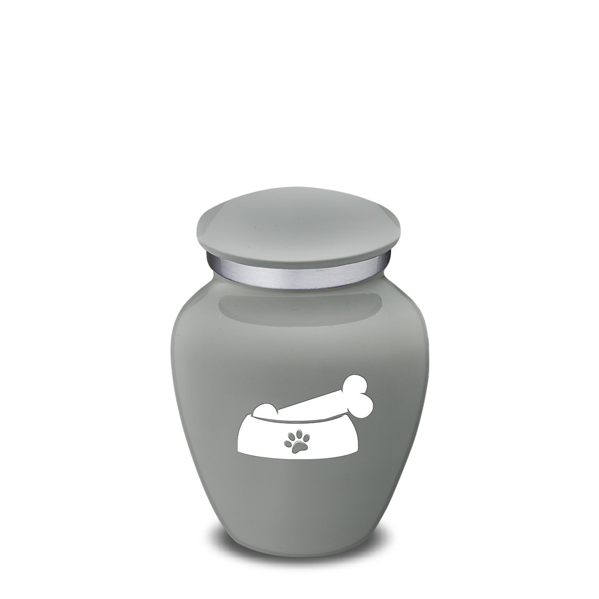 Keepsake  Embrace Slate Grey Pet Dog Bone Cremation Urn