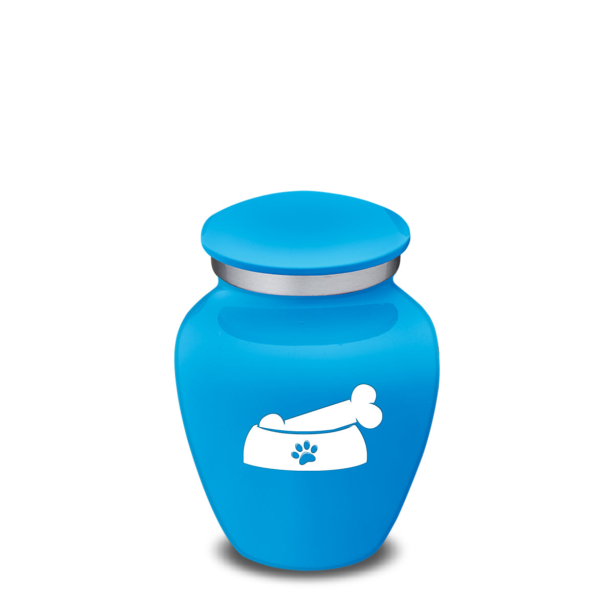 Keepsake  Embrace Racing Blue Pet Dog Bone Cremation Urn