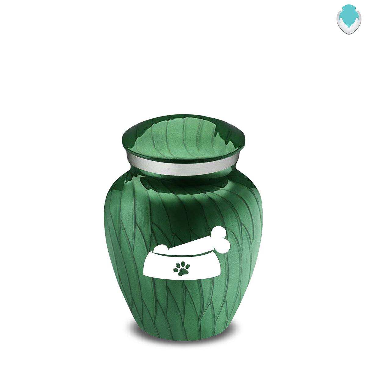 Keepsake  Embrace Pearl Green Pet Dog Bone Cremation Urn