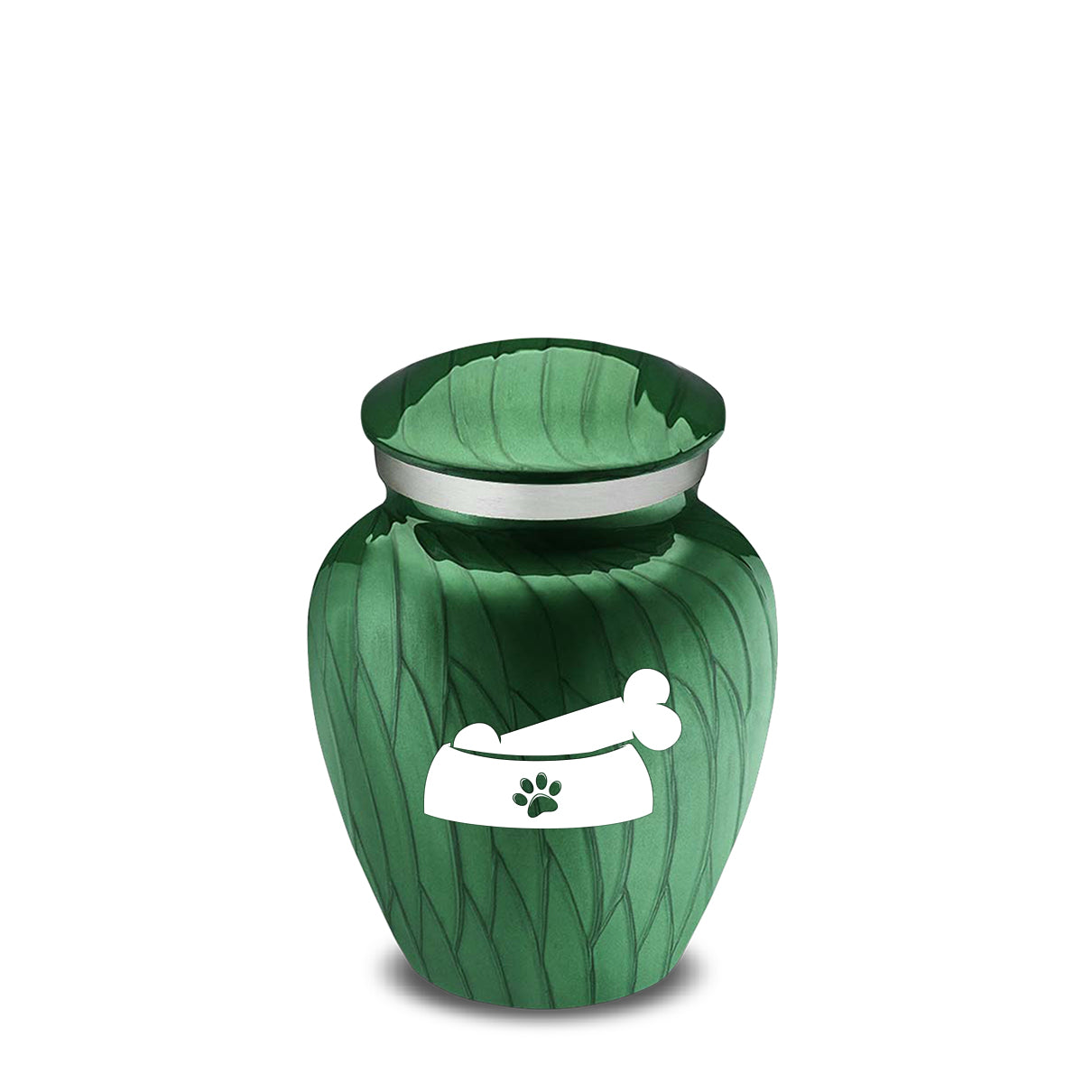 Keepsake  Embrace Pearl Green Pet Dog Bone Cremation Urn