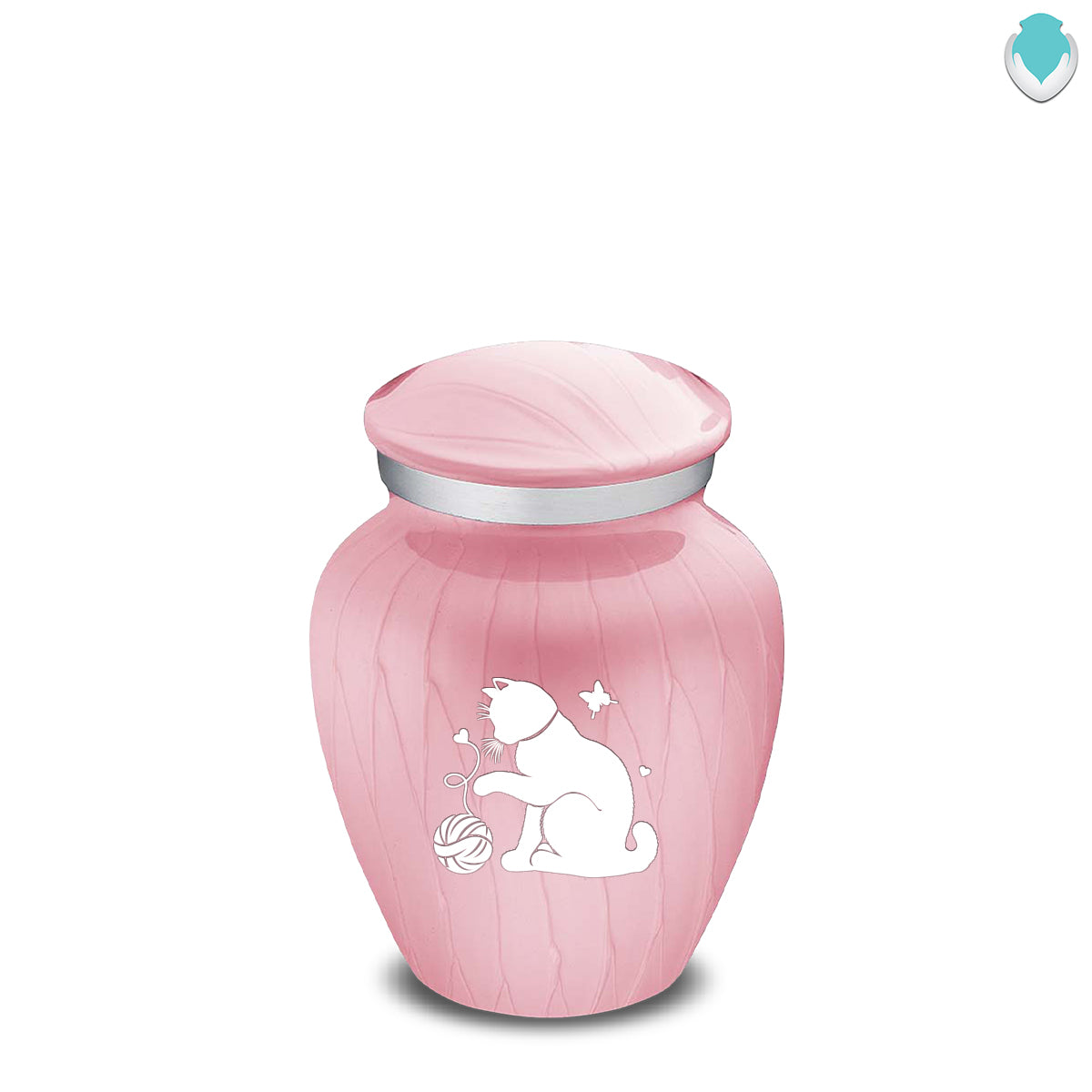 Keepsake Embrace Pearl Pink Pet Fun Cat Cremation Urn