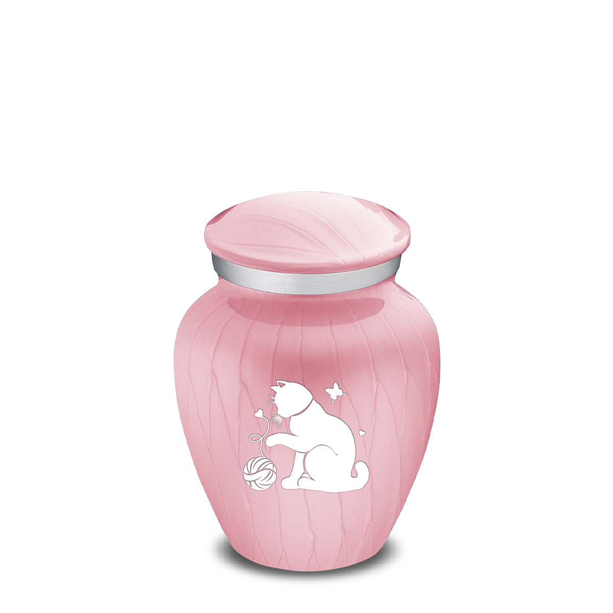 Keepsake Embrace Pearl Pink Pet Fun Cat Cremation Urn