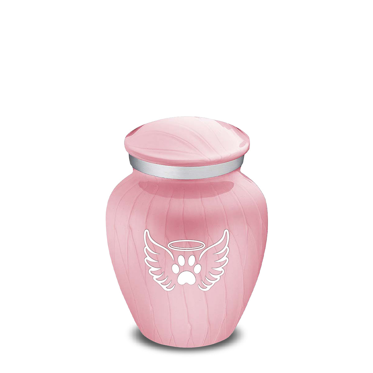 Keepsake Embrace Pearl Pink Pet Angel Wings Cremation Urn