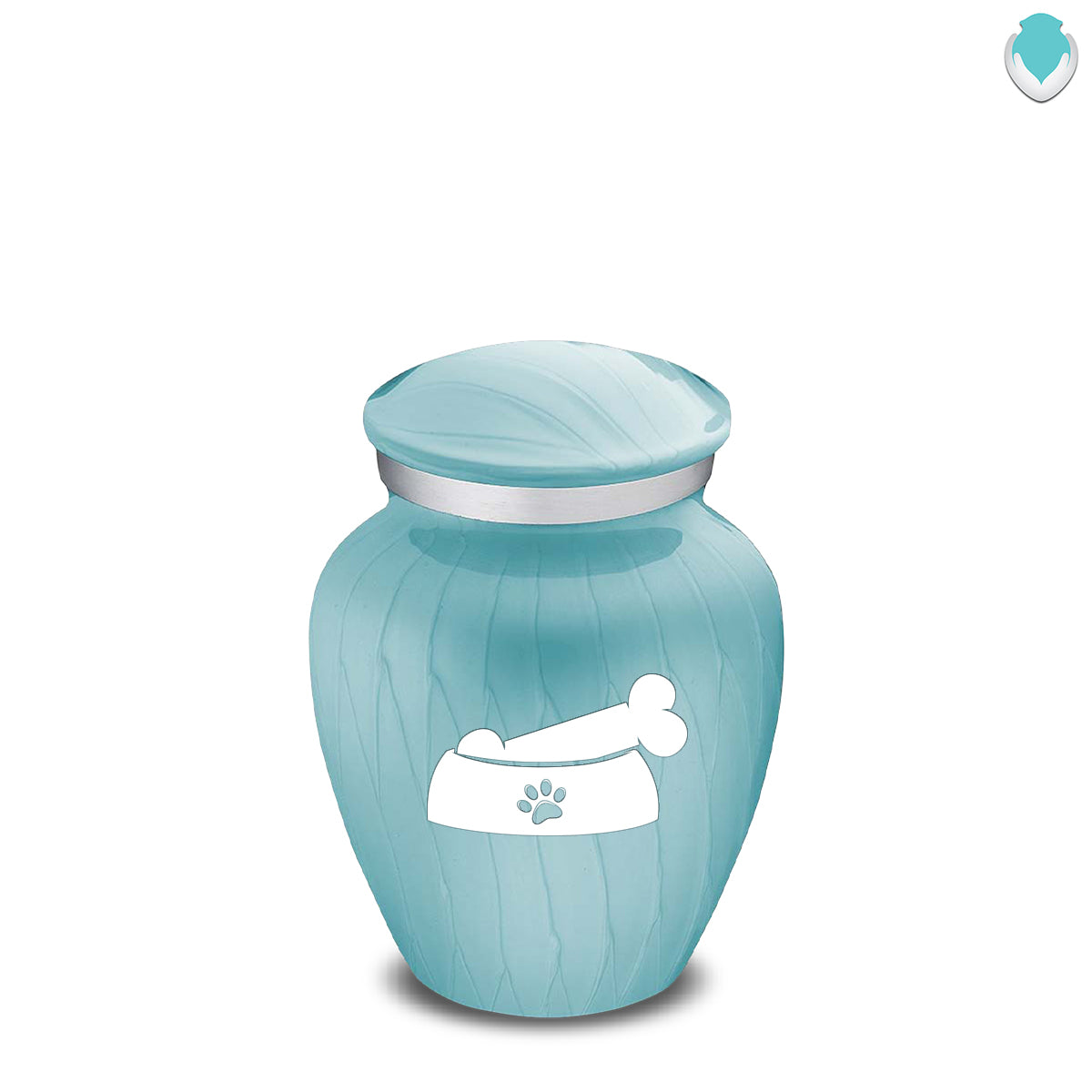 Keepsake  Embrace Pearl Light Blue Pet Dog Bone Cremation Urn