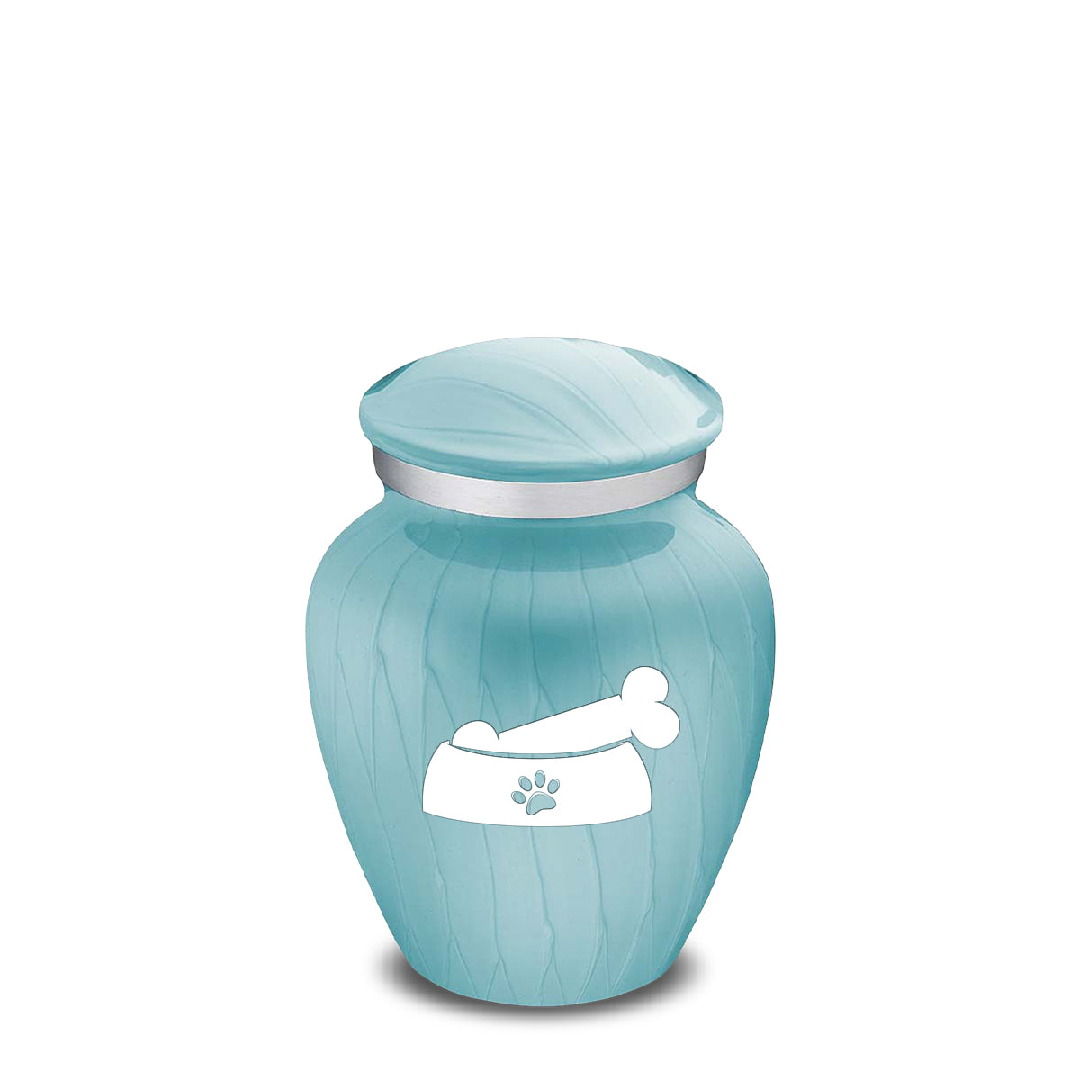 Keepsake  Embrace Pearl Light Blue Pet Dog Bone Cremation Urn