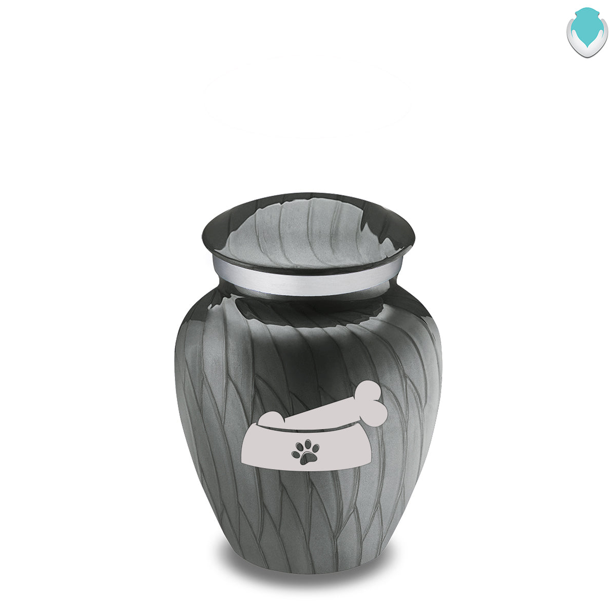 Keepsake  Embrace Pearl Silver Pet Dog Bone Cremation Urn