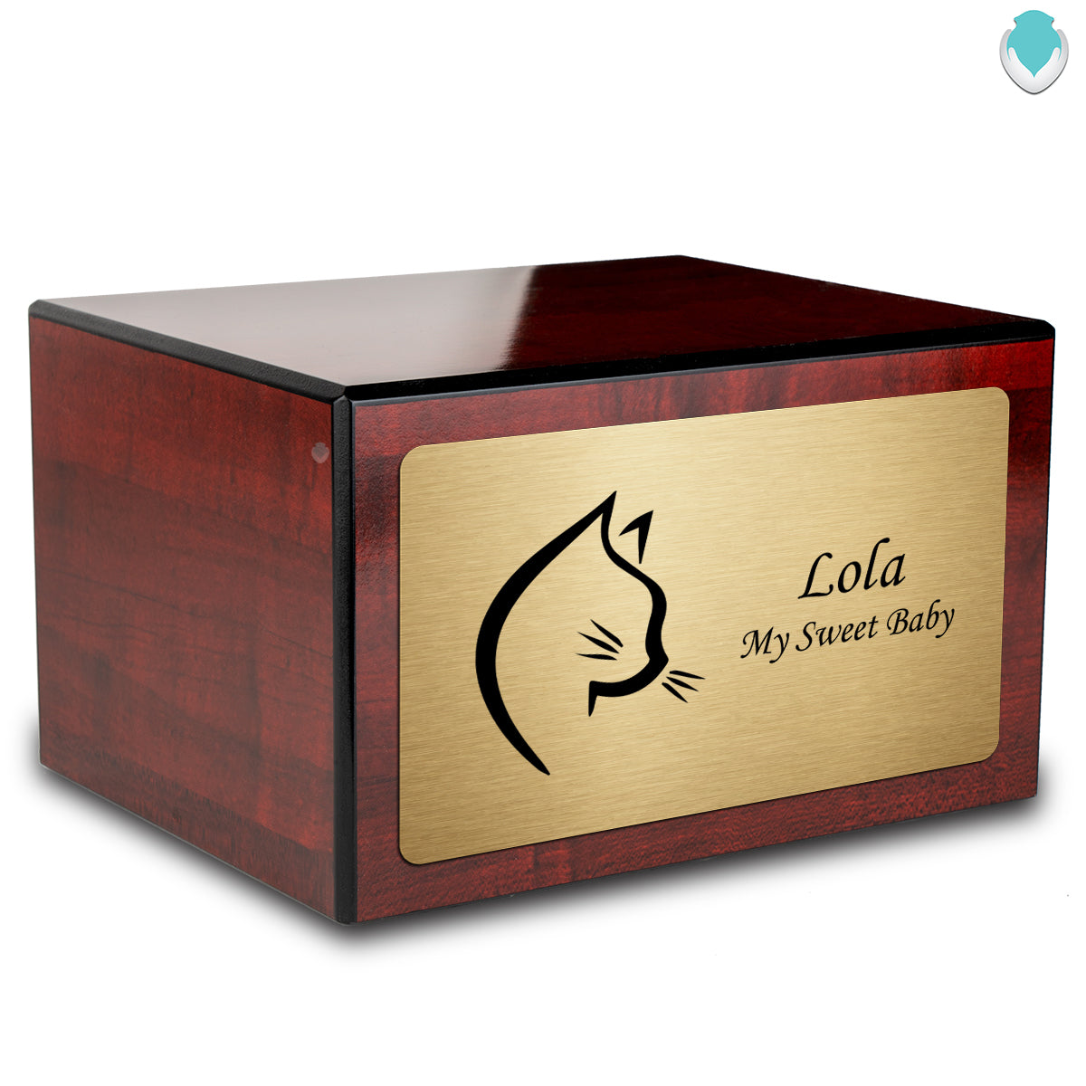 Heritage Cherry Cat Large Pet Cremation Box Urn