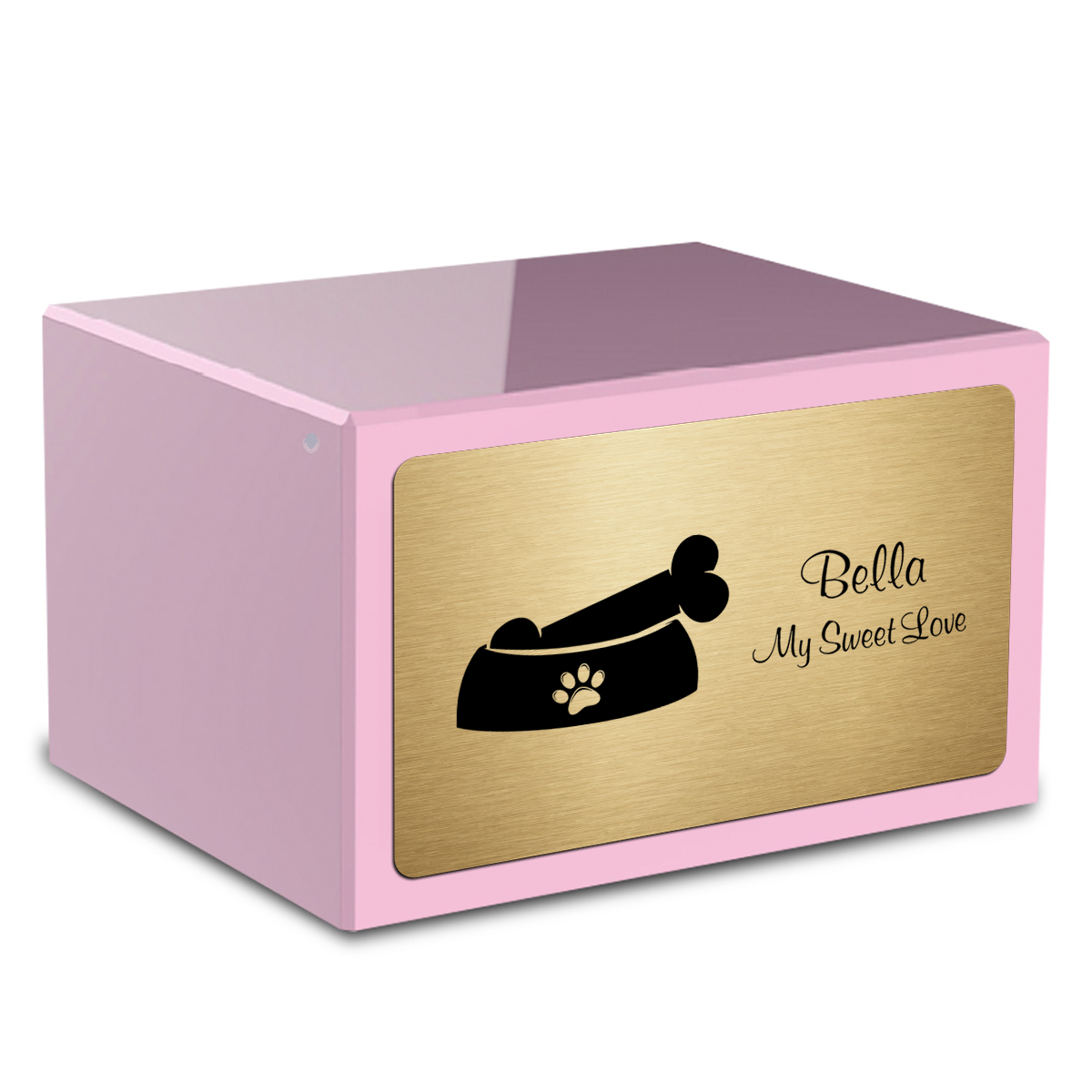 Heritage Light Pink Dog Bone Large Pet Cremation Box Urn