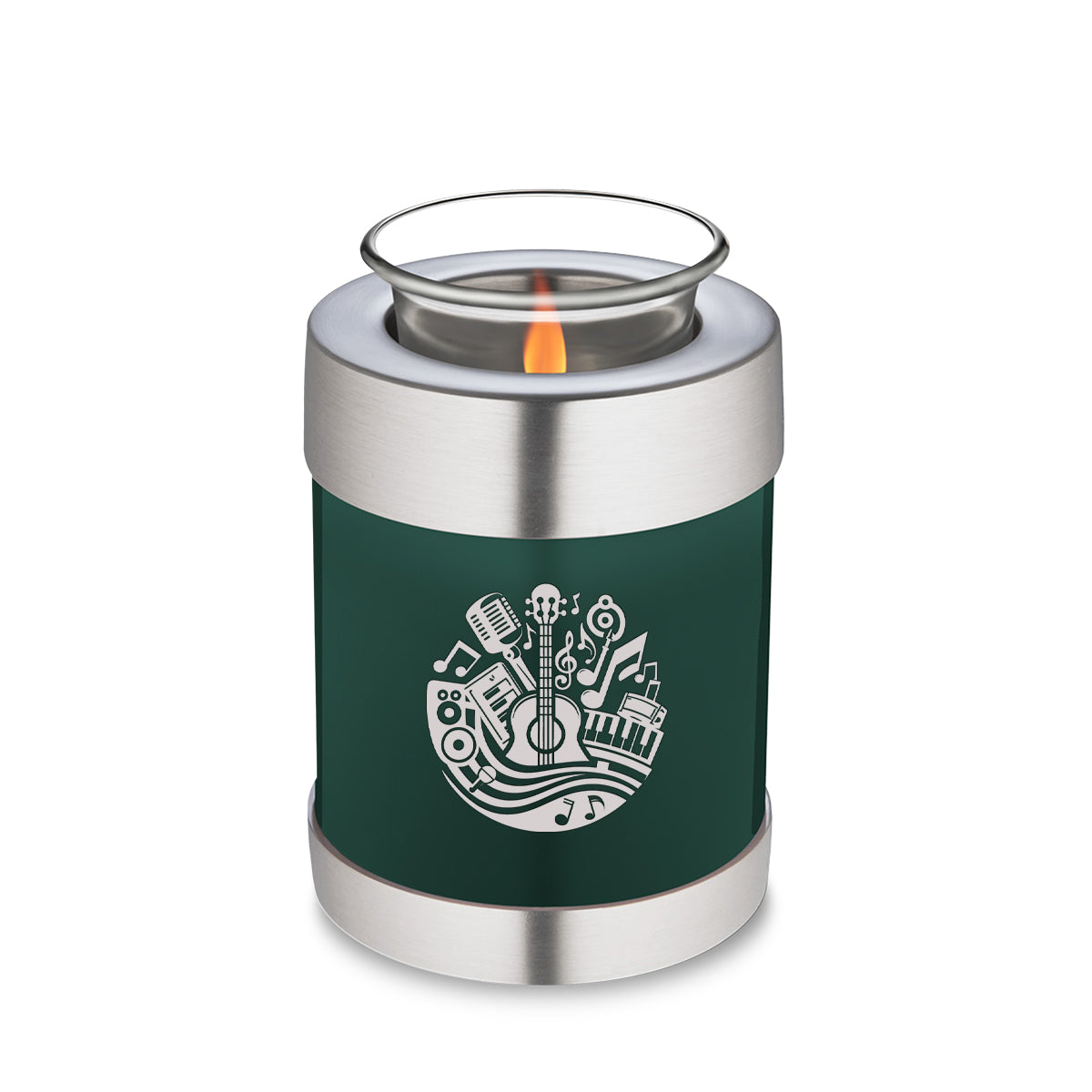 Candle Holder Embrace Green Music Cremation Urn