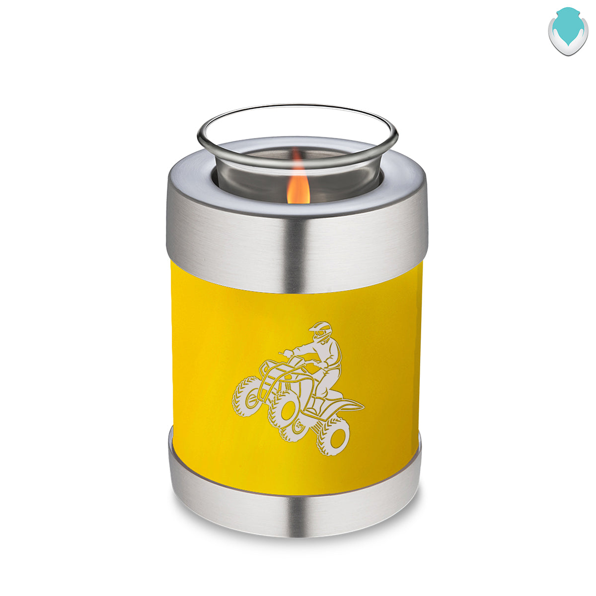 Candle Holder Embrace Yellow ATV Cremation Urn