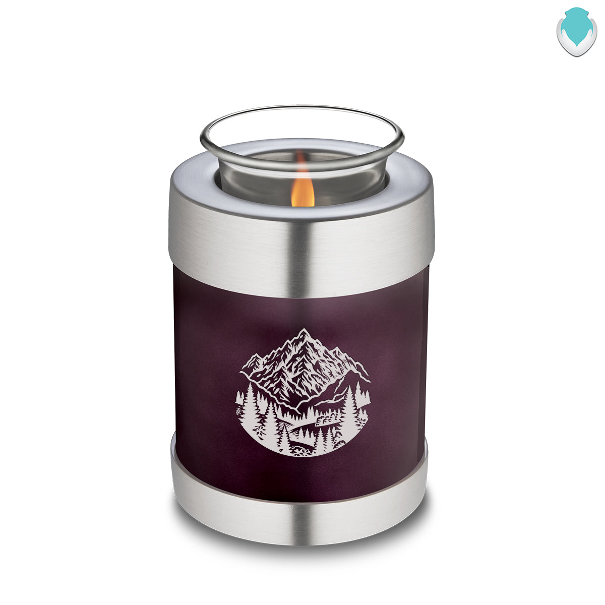 Candle Holder Embrace Cherry Purple Rocky Mountains Cremation Urn