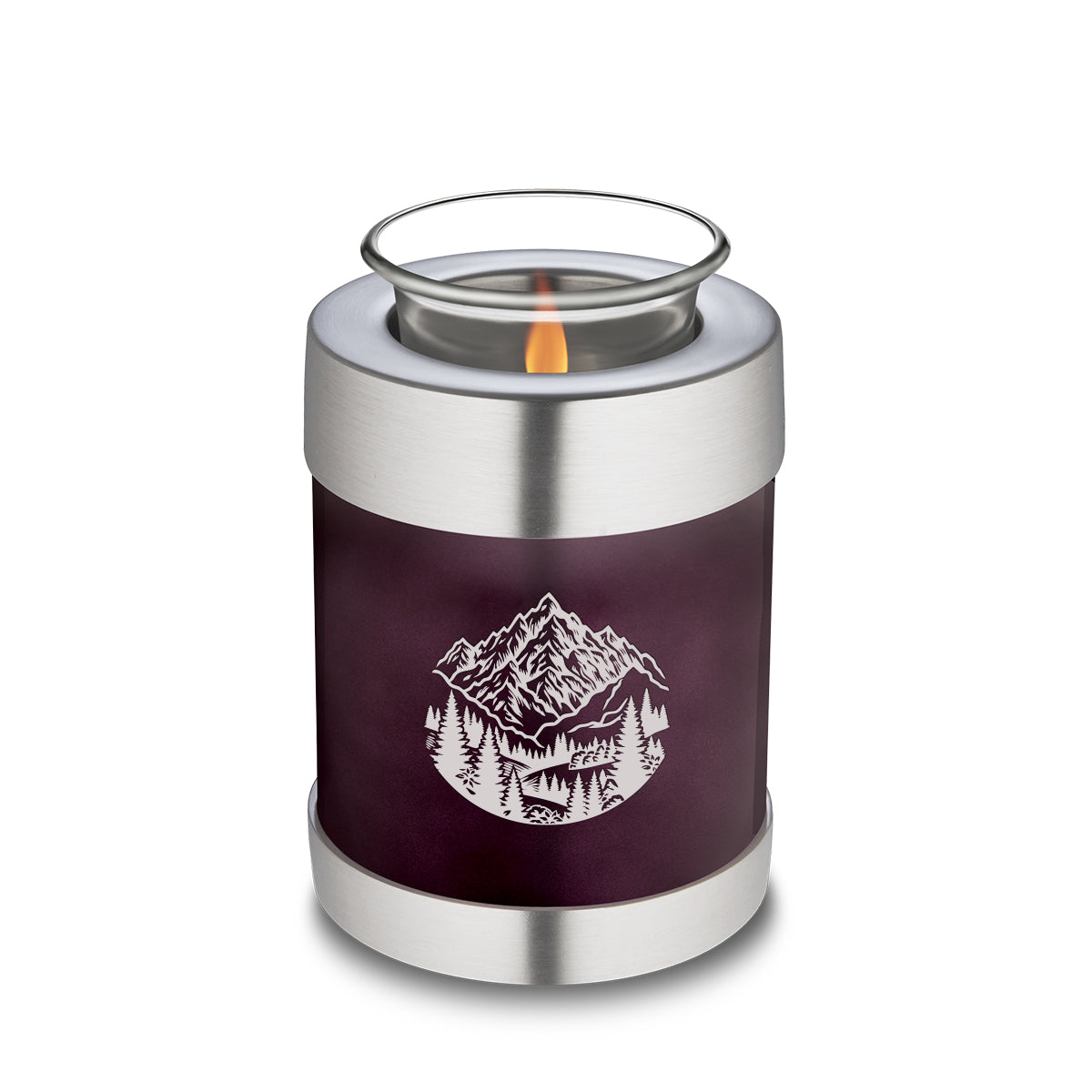 Candle Holder Embrace Cherry Purple Rocky Mountains Cremation Urn