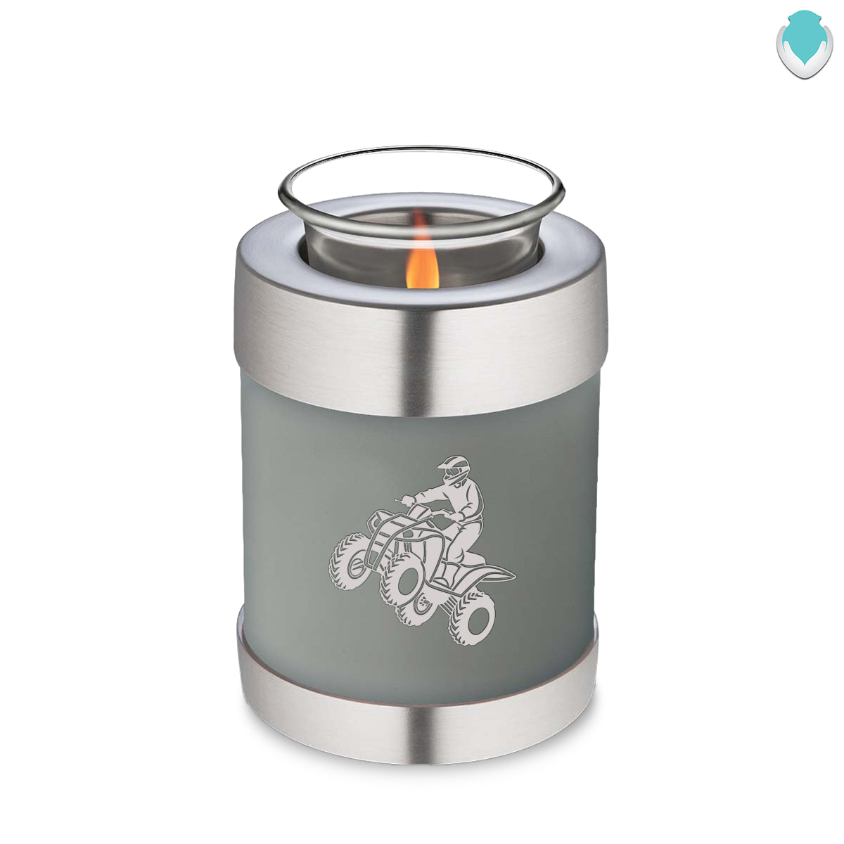 Candle Holder Embrace Slate Grey ATV Cremation Urn