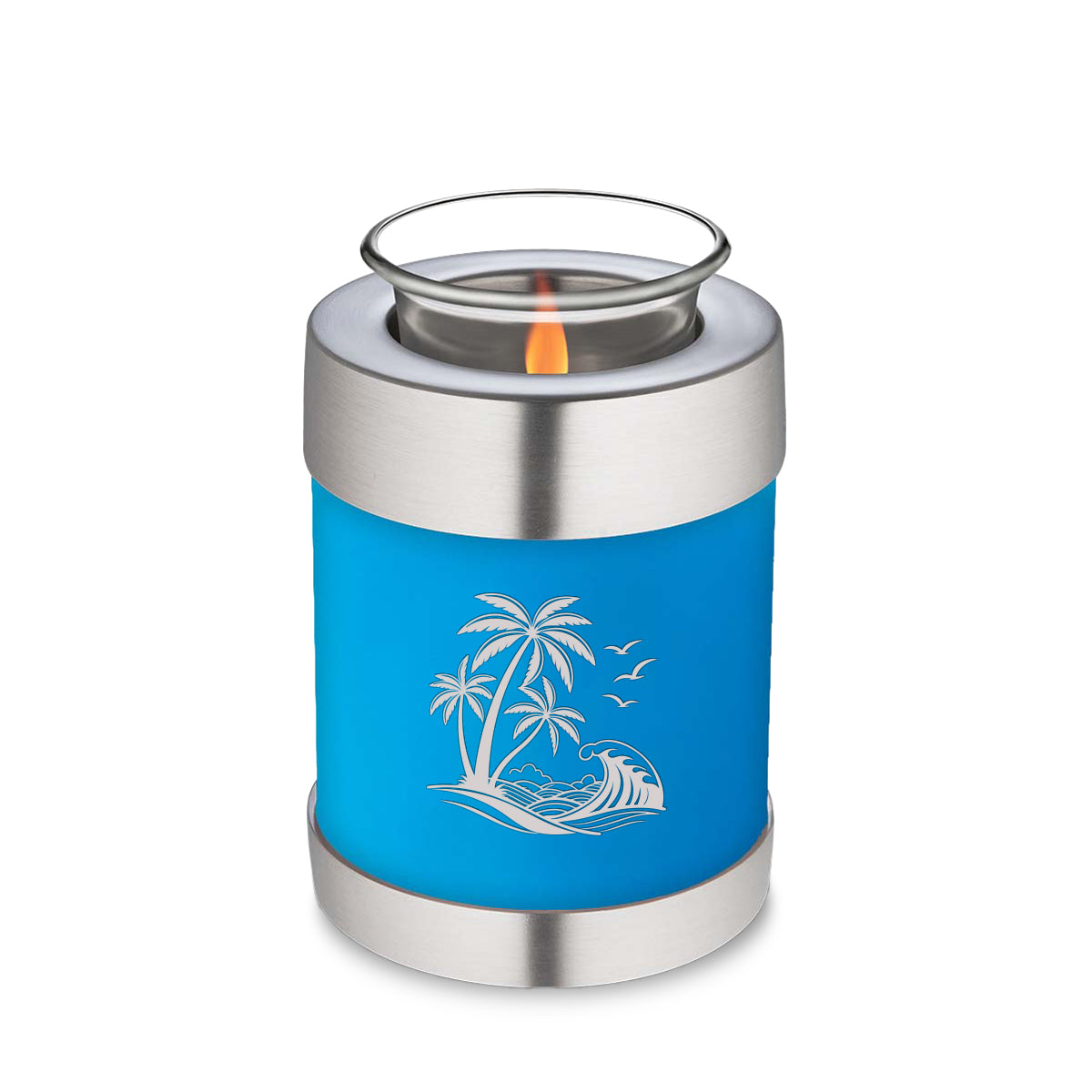Candle Holder Embrace Racing Blue Palm Beach Cremation Urn