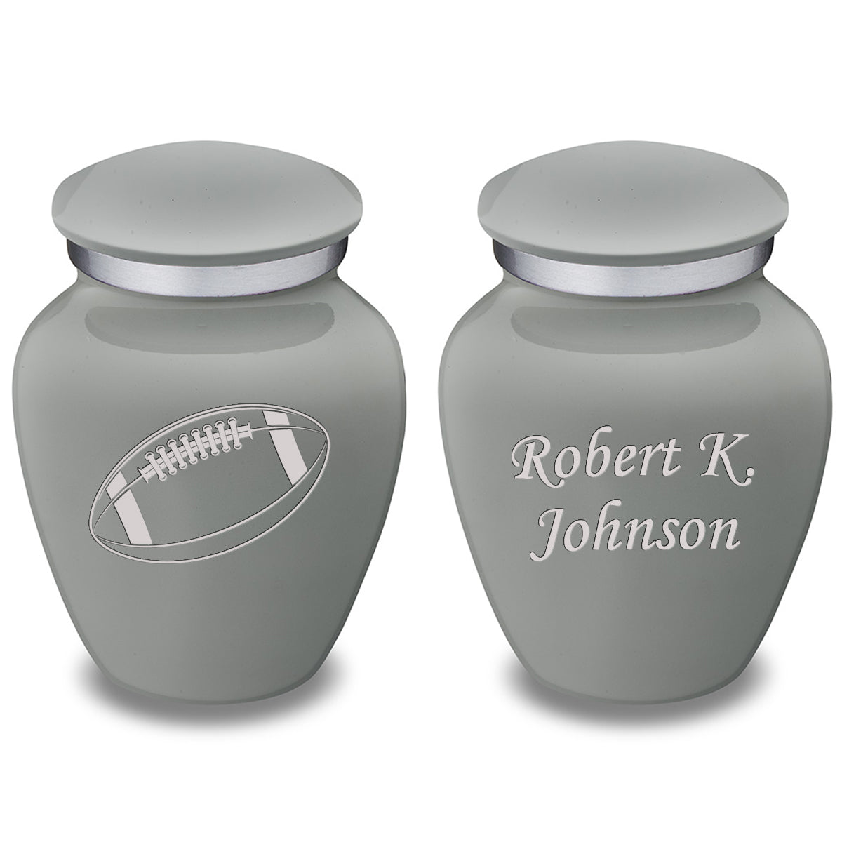 football cremation urn