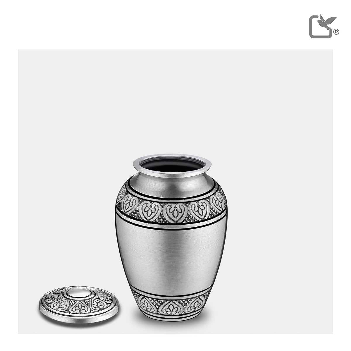 Keepsake Classic Pewter Cremation Urn - COMFORT by LoveUrns