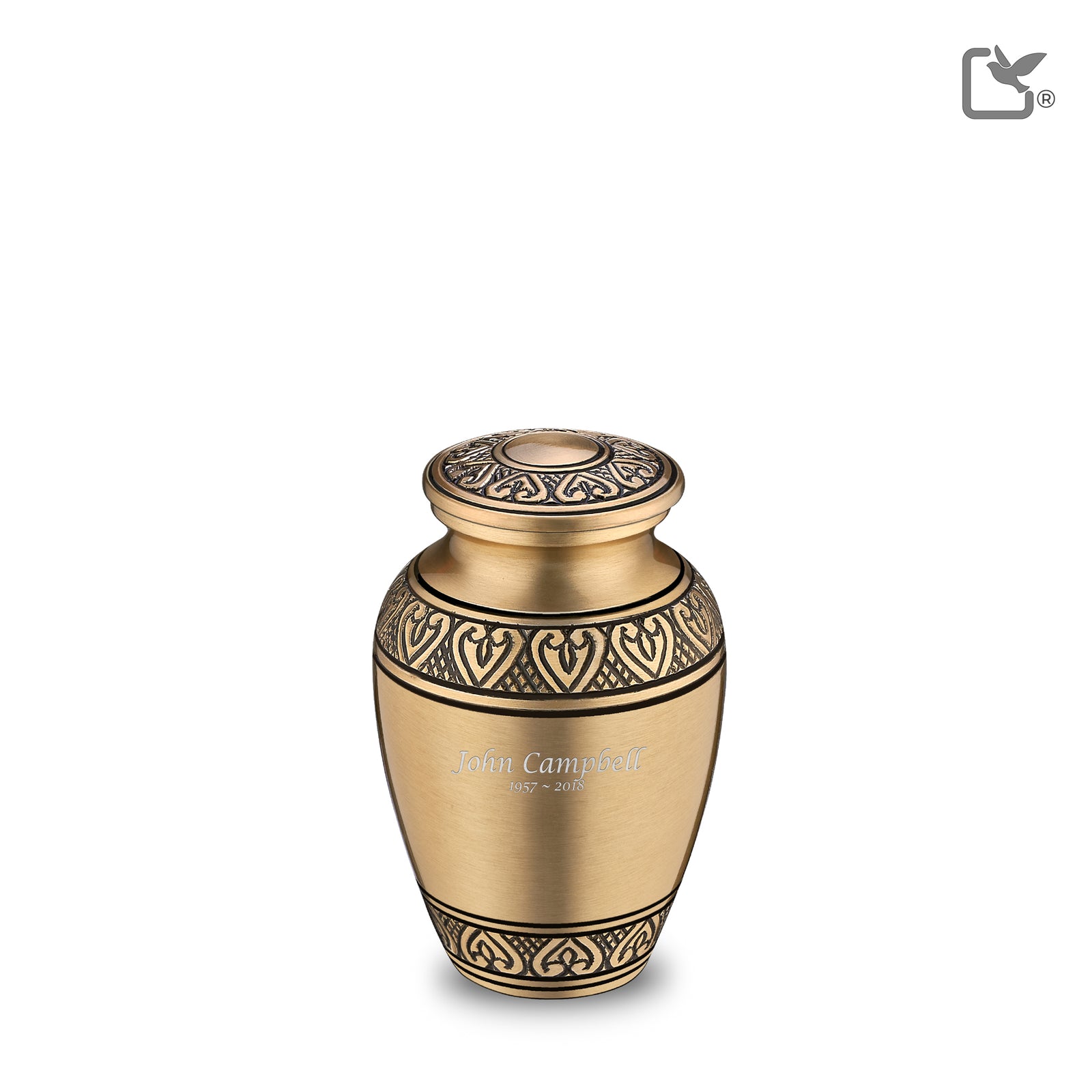 Keepsake Classic Gold Cremation Urn - COMFORT by LoveUrns