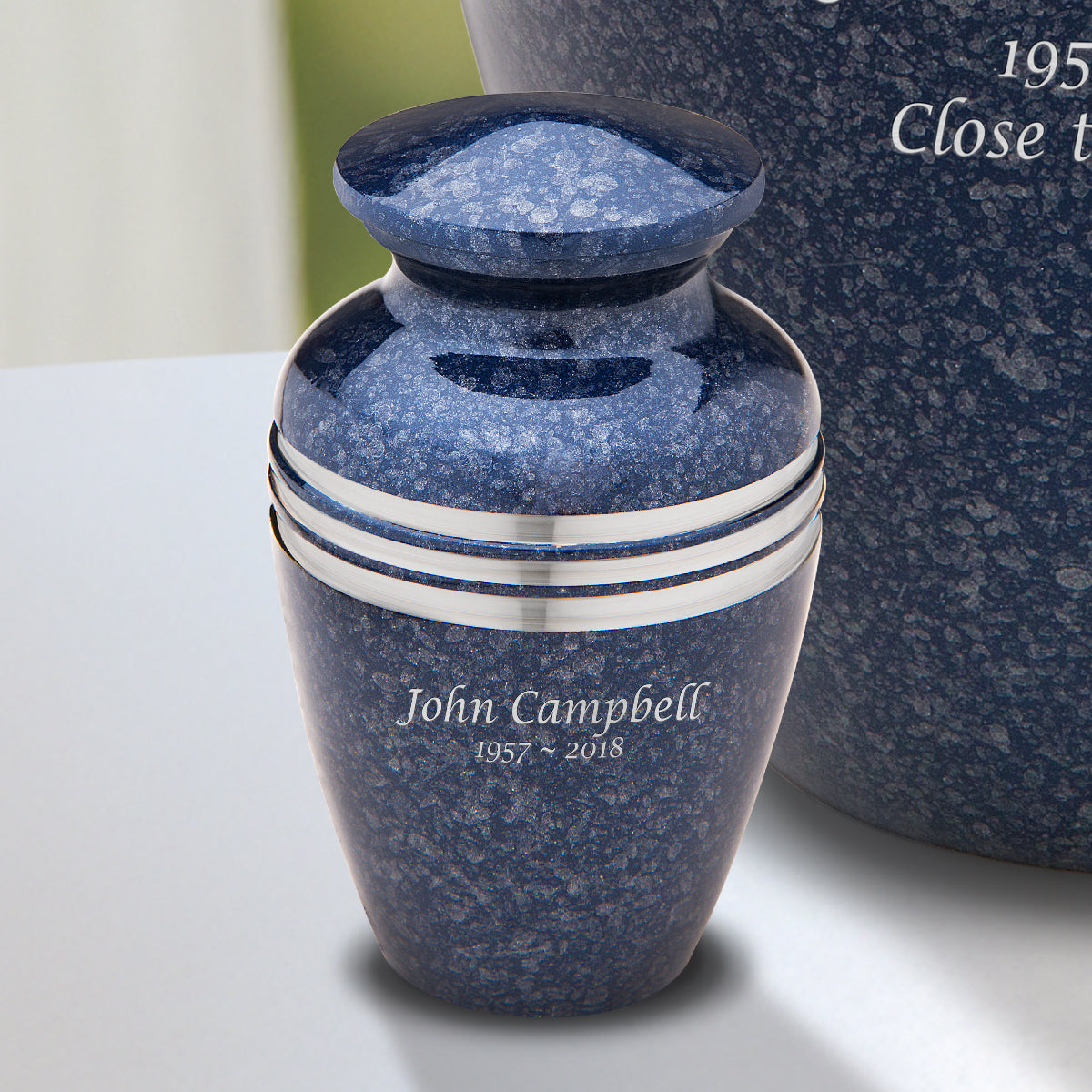 Keepsake Speckled Indigo Cremation Urn