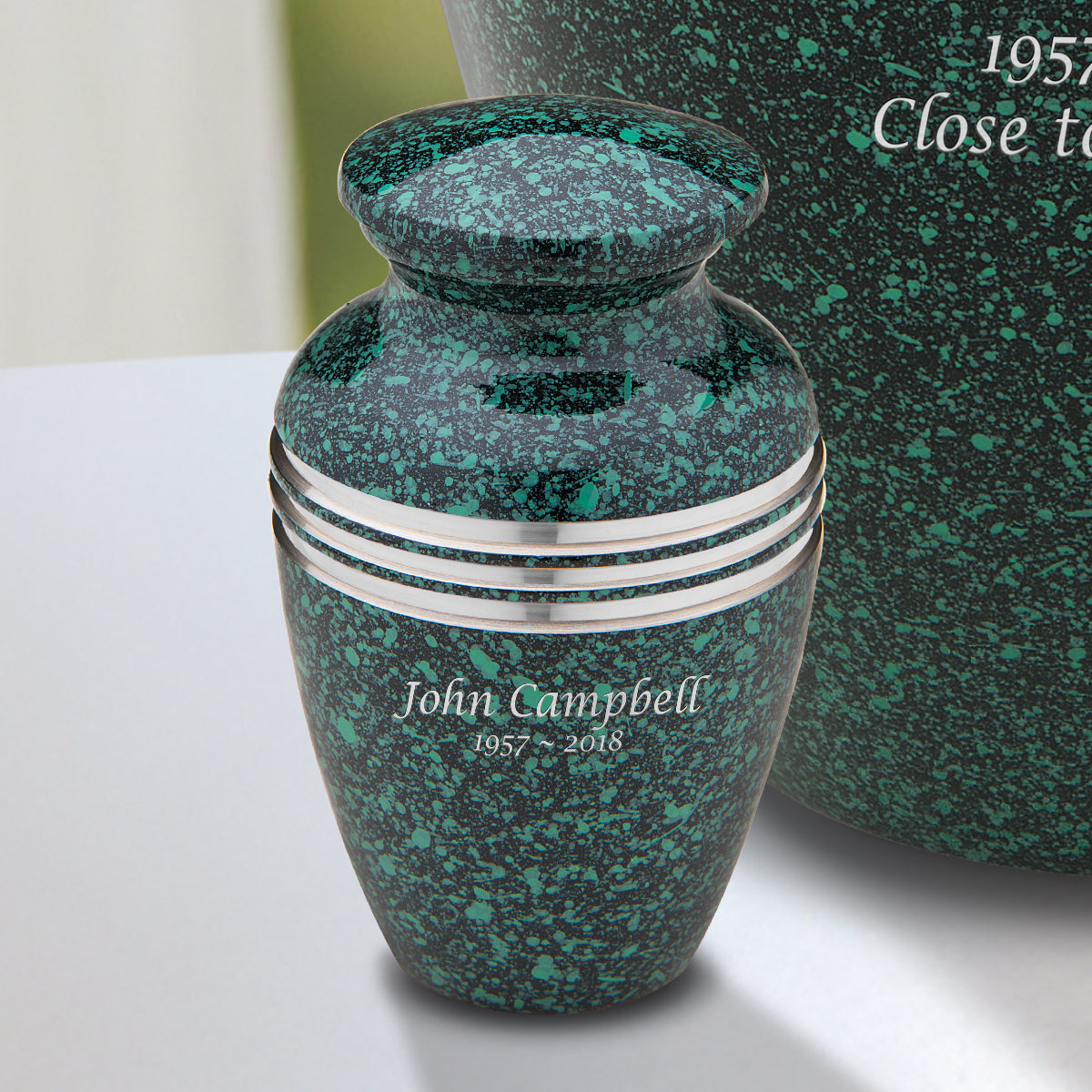 Keepsake Speckled Emerald Cremation Urn - COMFORT by LoveUrns