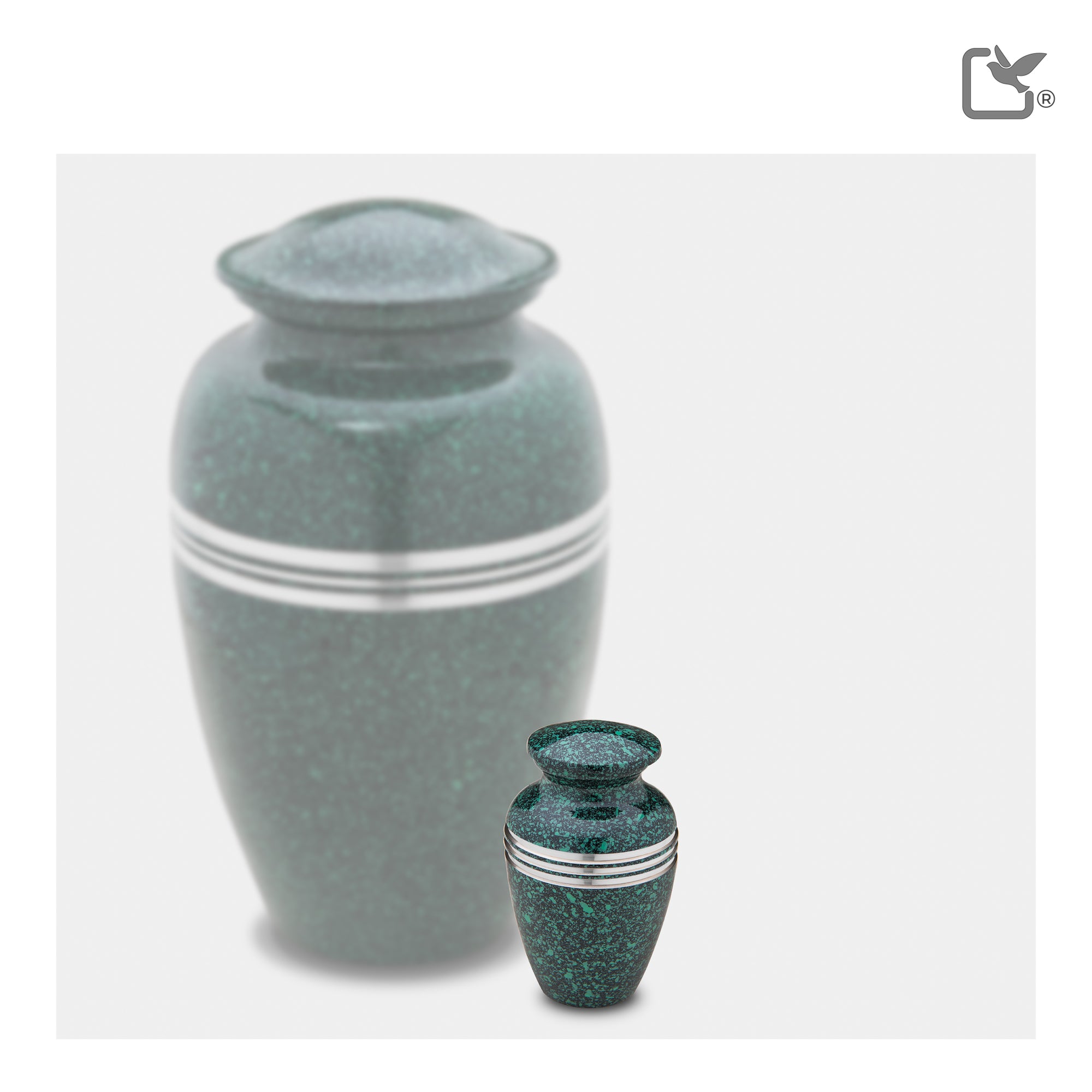 Keepsake Speckled Emerald Cremation Urn - COMFORT by LoveUrns