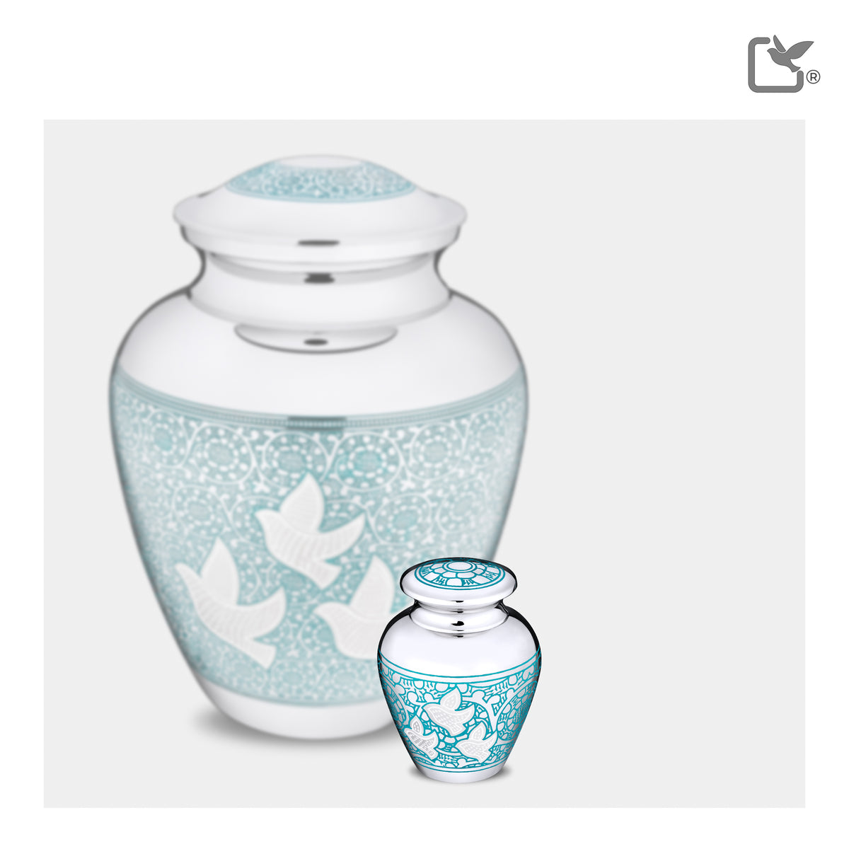 Keepsake Soaring Doves Cremation Urn - COMFORT by LoveUrns