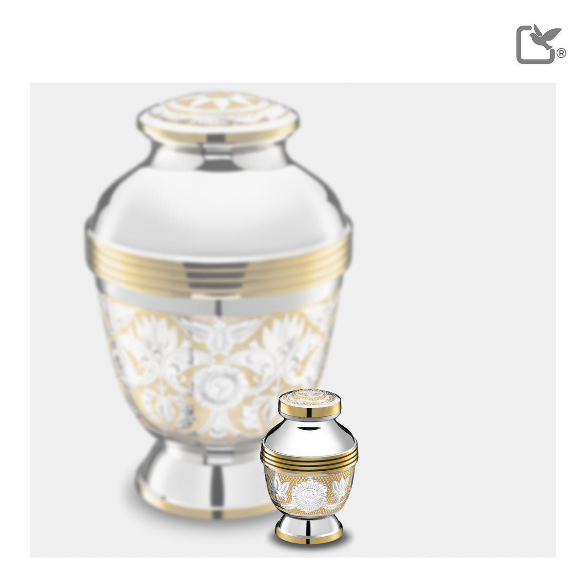 Keepsake Ornate Floral Cremation Urn - COMFORT by LoveUrns