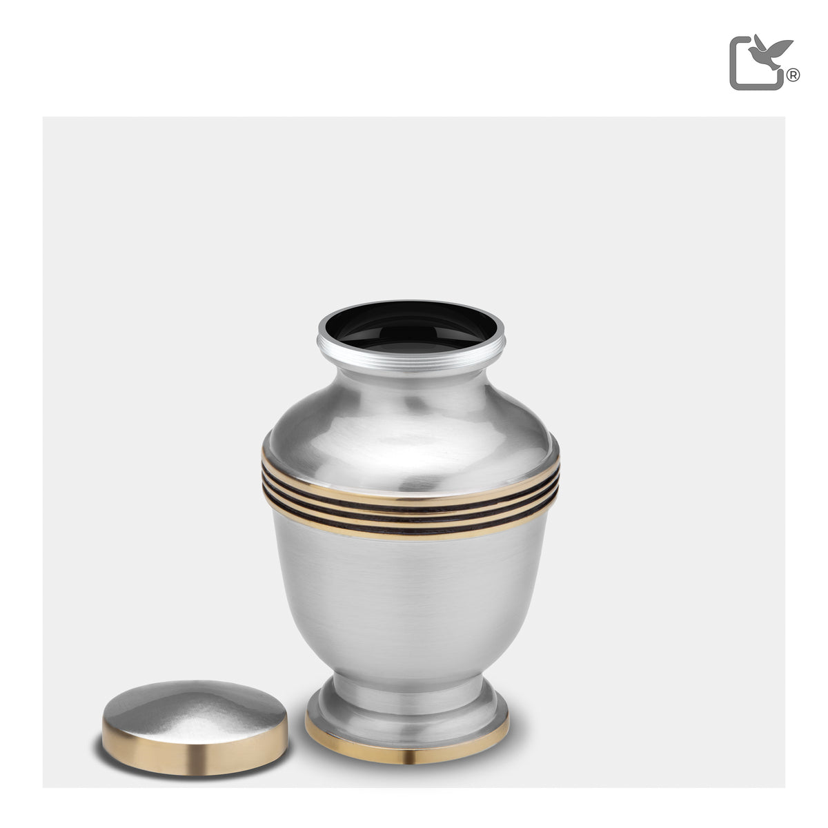 Keepsake Elegant Pewter Cremation Urn - COMFORT by LoveUrns