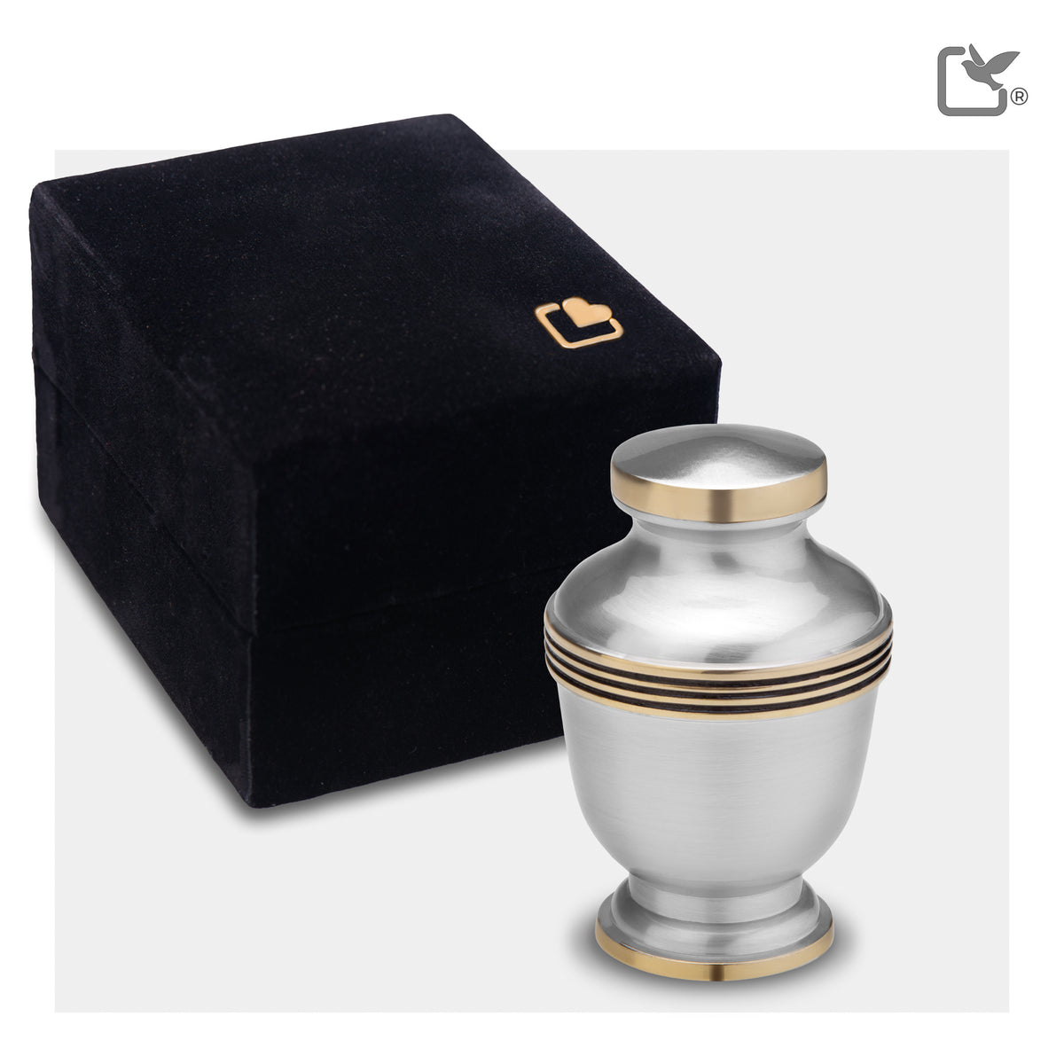 Keepsake Elegant Pewter Cremation Urn - COMFORT by LoveUrns